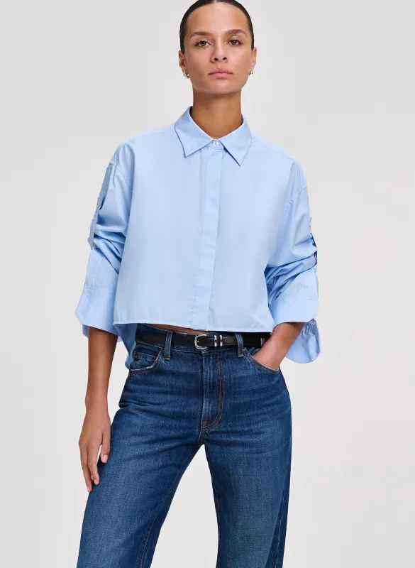 Maude Cropped Cotton Shirt made by A.L.C.