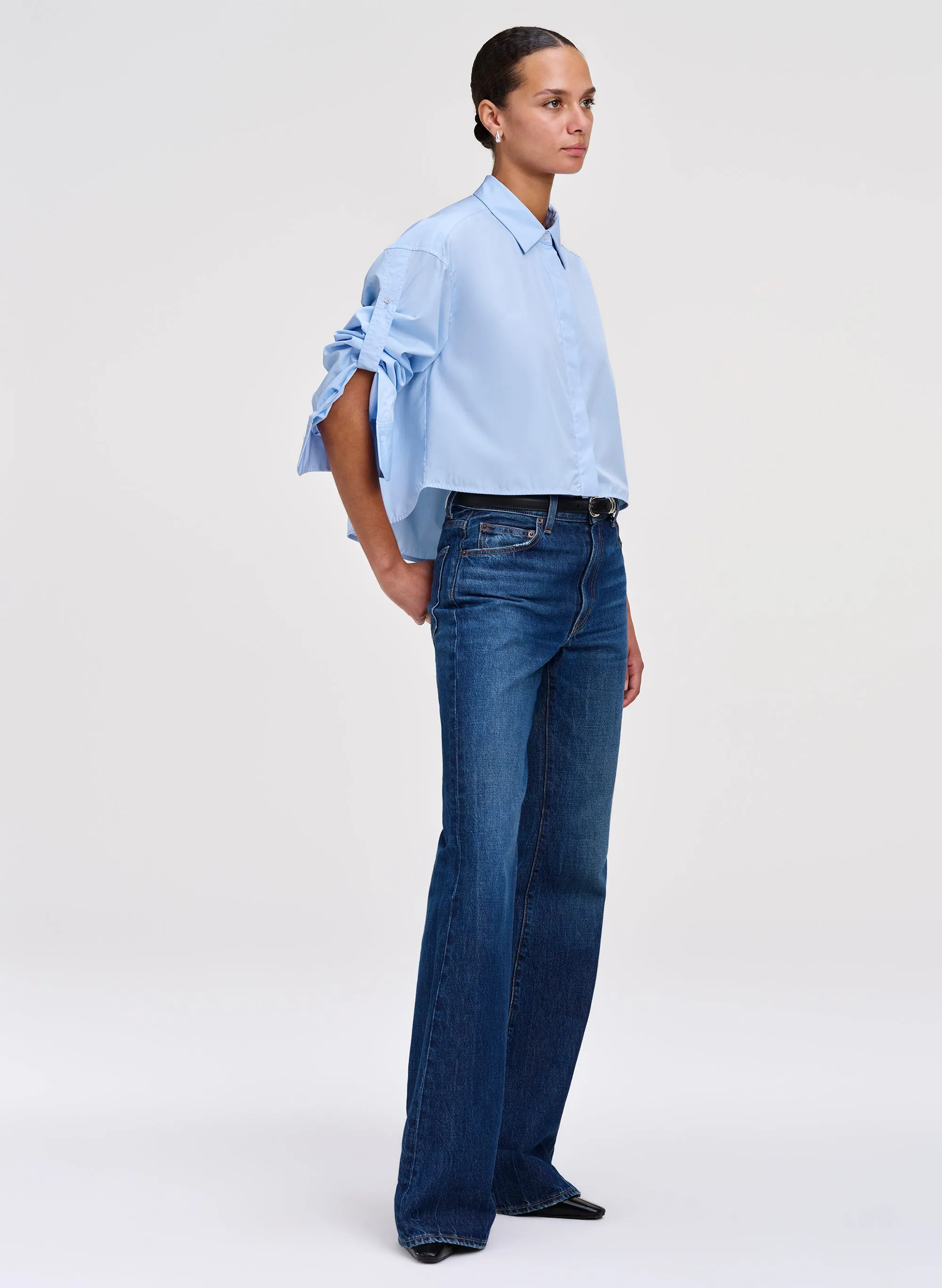 Maude Cropped Cotton Shirt sold by A.L.C. product image thumbnail 3