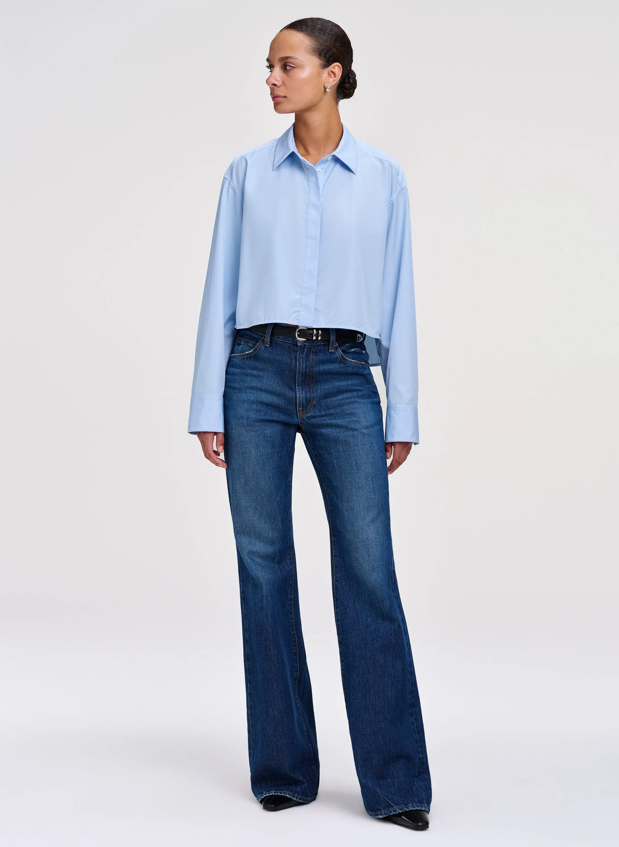 Maude Cropped Cotton Shirt sold by A.L.C. product image thumbnail 4