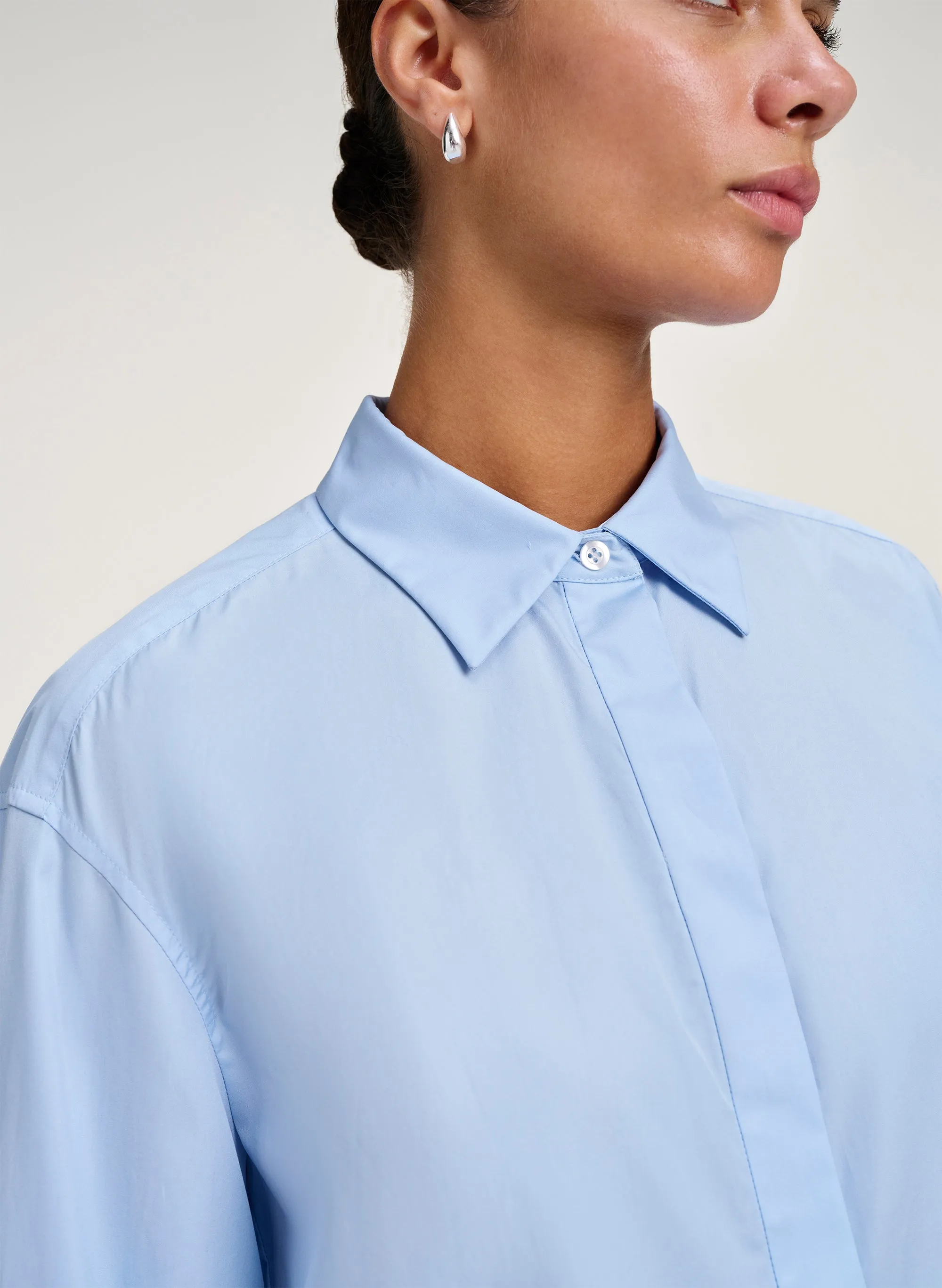 Maude Cropped Cotton Shirt sold by A.L.C. product image thumbnail 2