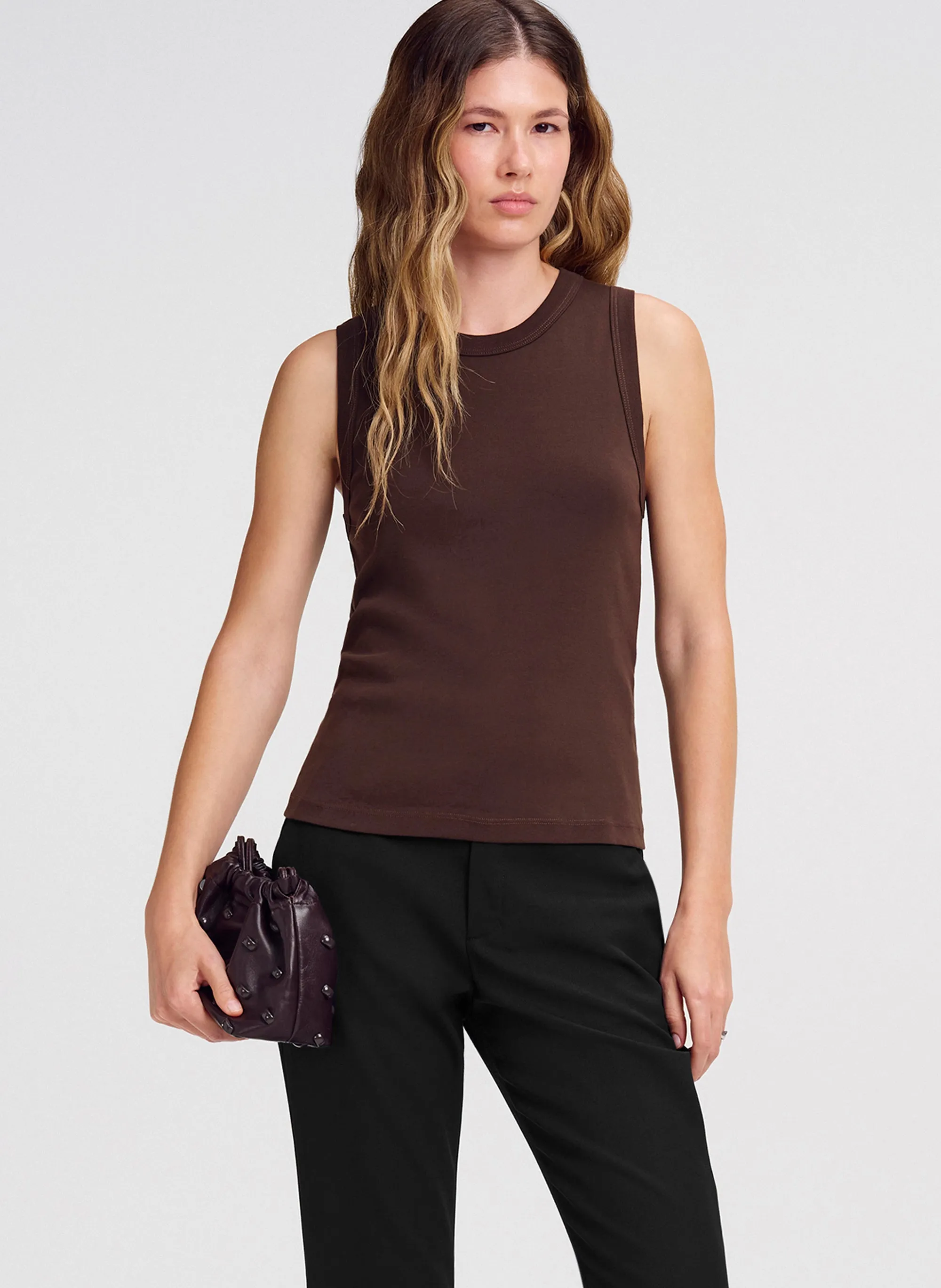 Hadley Cotton Rib Tank sold by A.L.C.