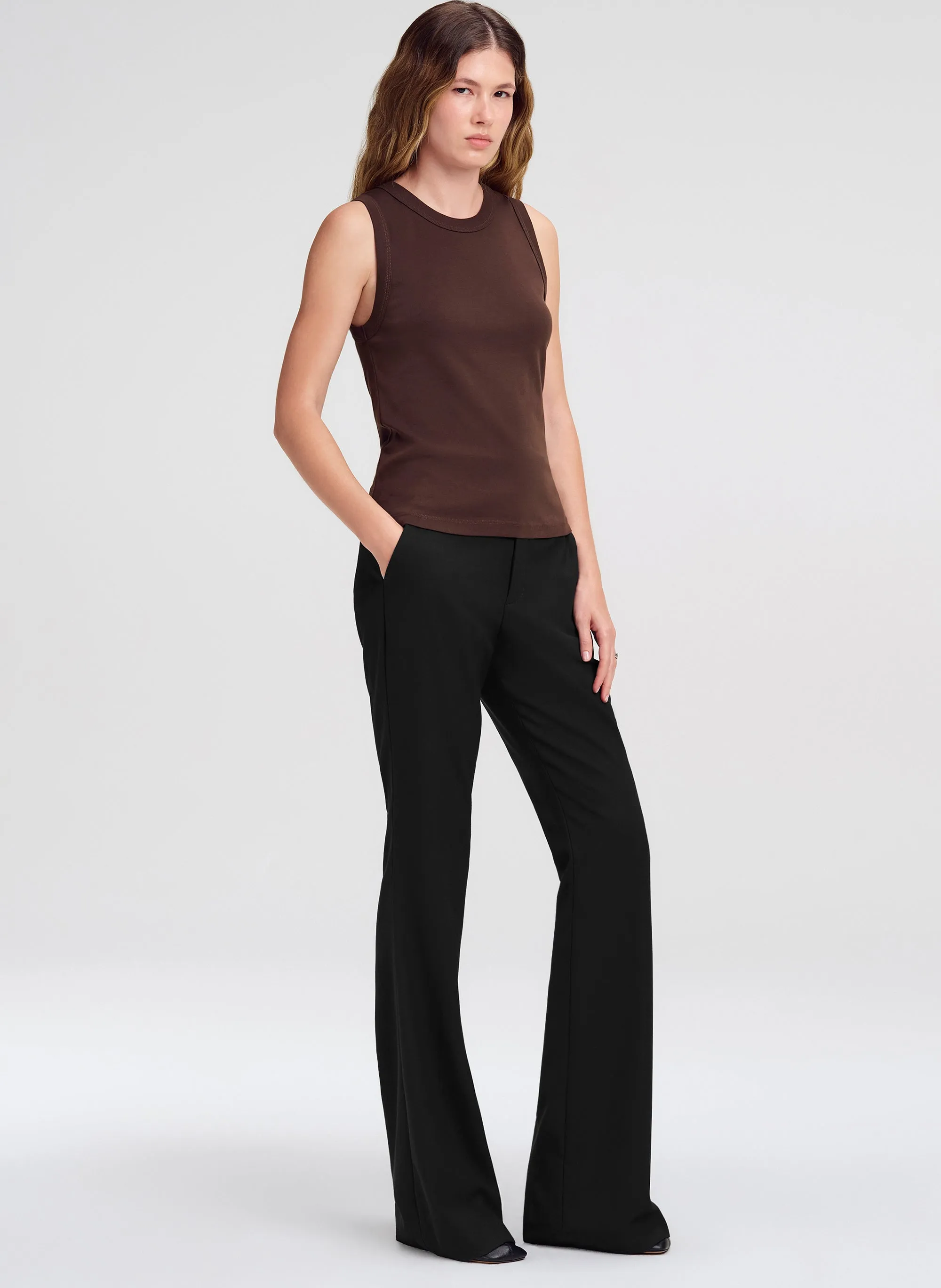 Hadley Cotton Rib Tank sold by A.L.C. product image thumbnail 3