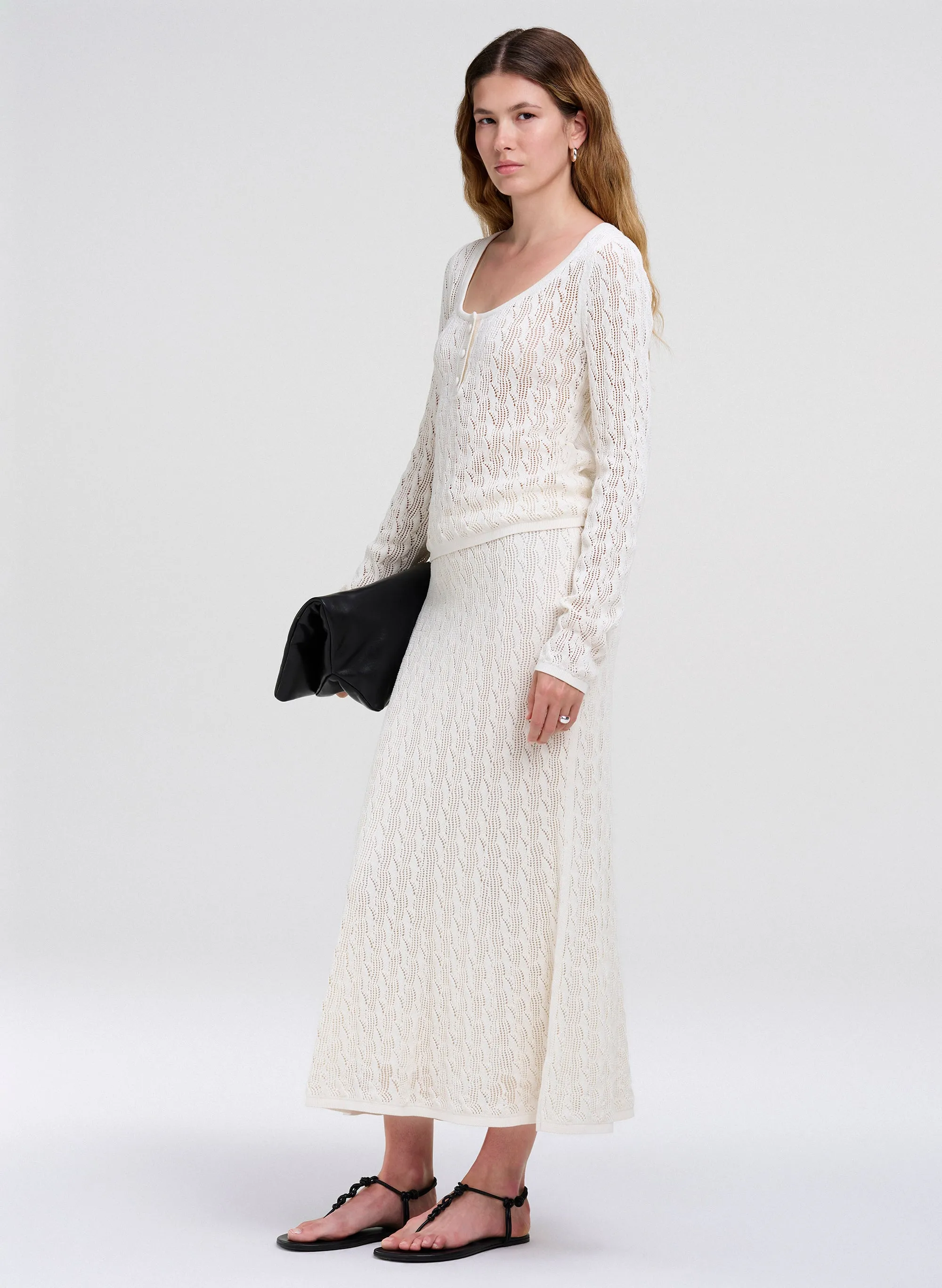 Estelle Silk Cotton Knit Top sold by A.L.C. product image thumbnail 3