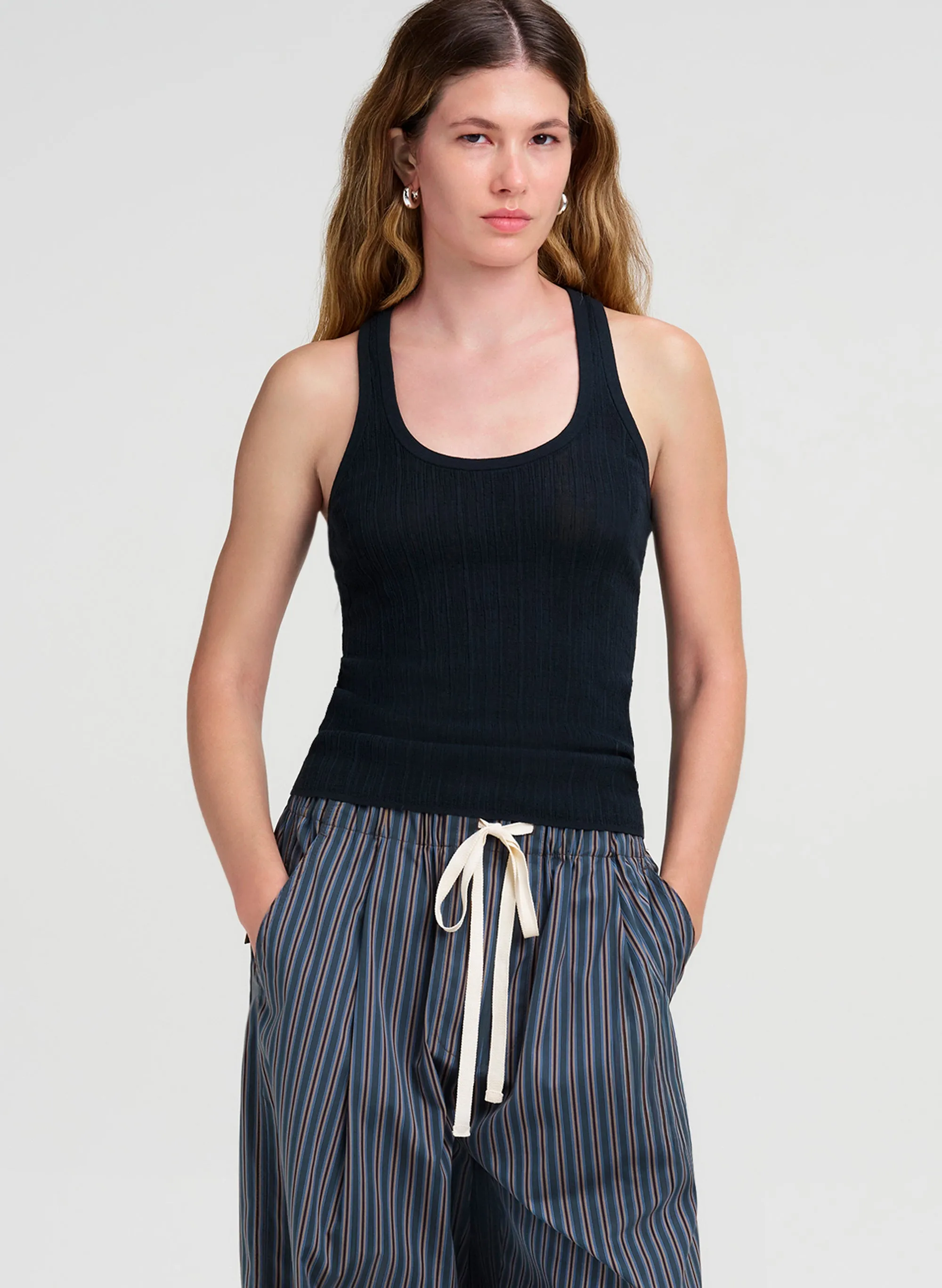 Iris Fine Cotton Tank sold by A.L.C.