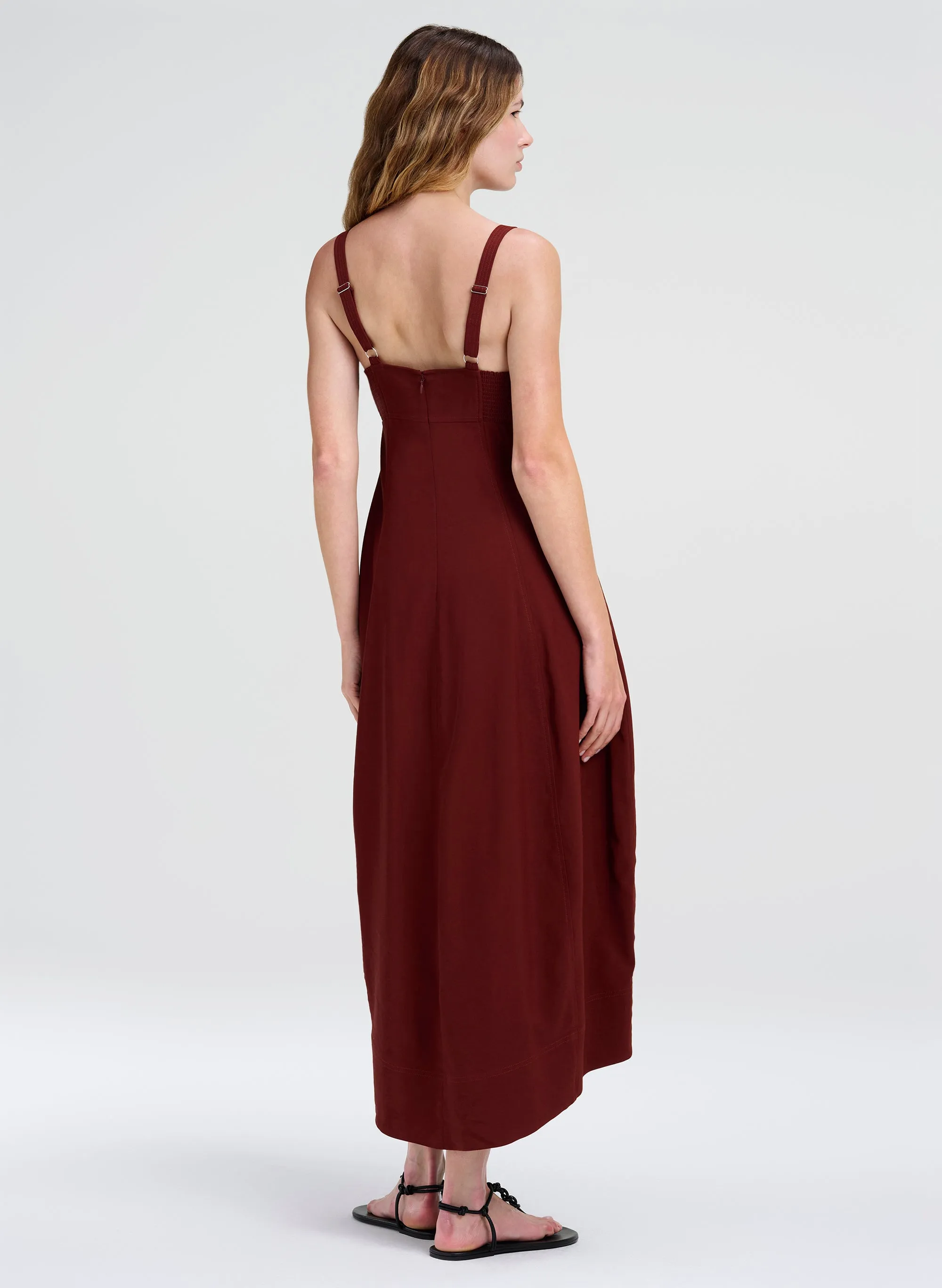 Elisha Stretch Linen Midi Dress sold by A.L.C. product image thumbnail 4