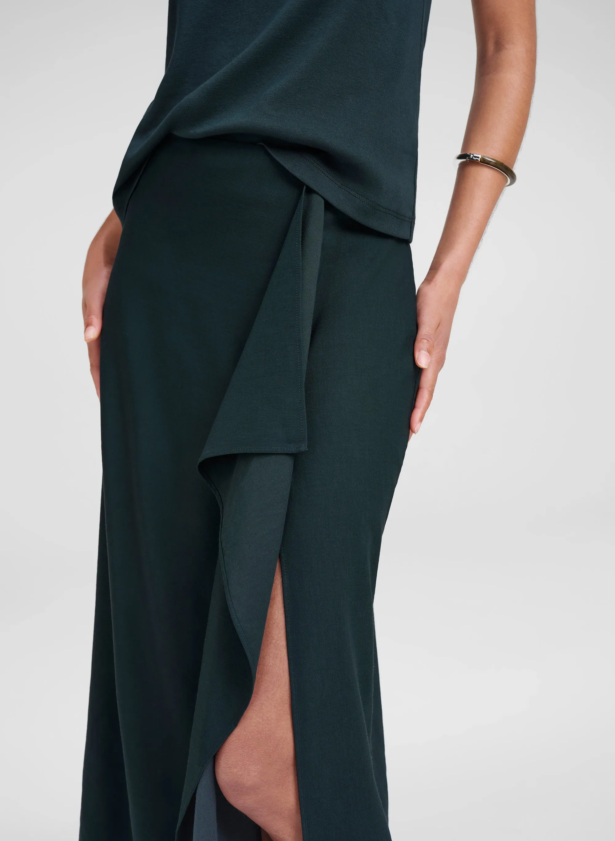 Seraphina Stretch Linen Midi Skirt sold by A.L.C. product image thumbnail 3