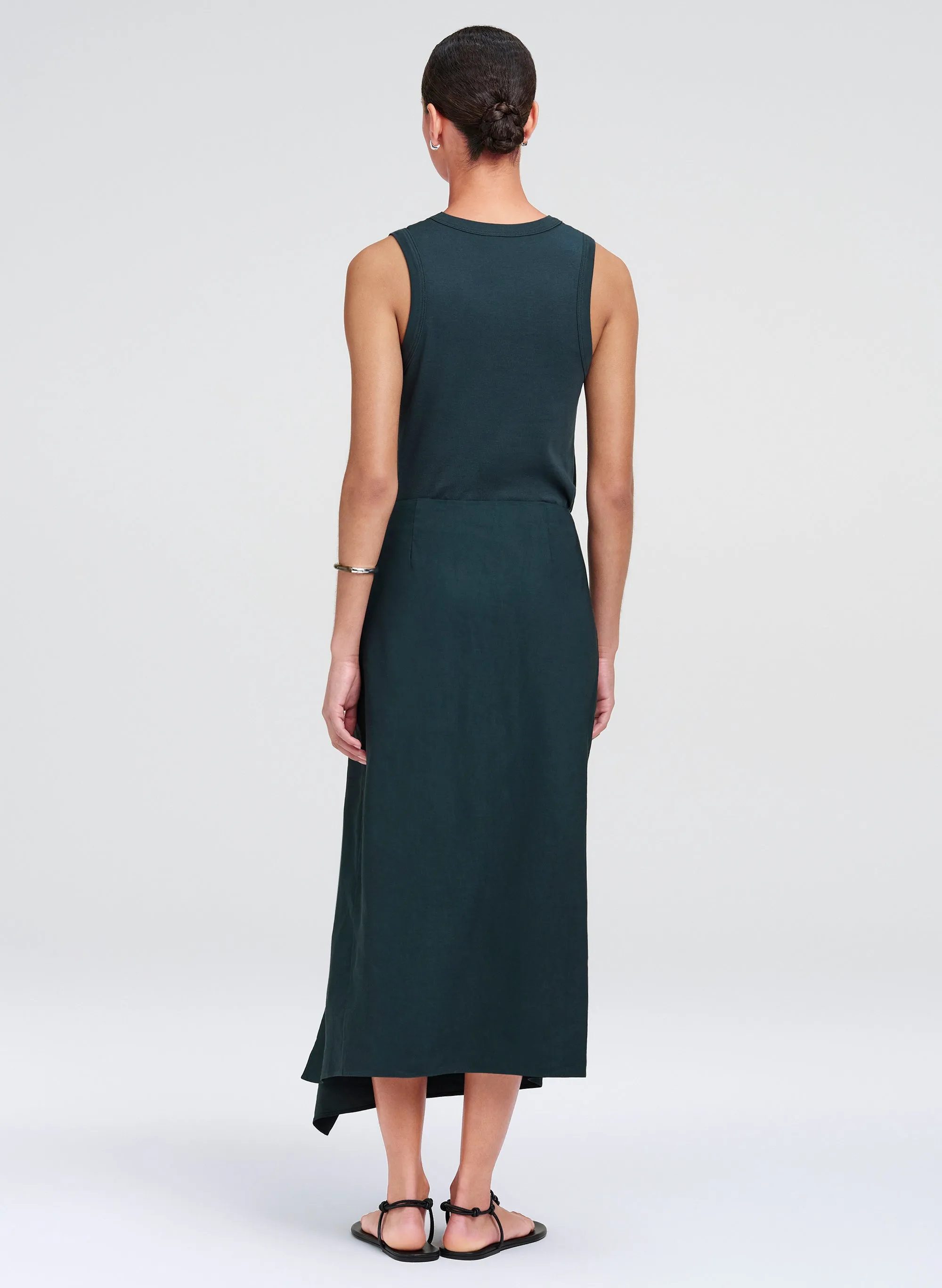 Seraphina Stretch Linen Midi Skirt sold by A.L.C. product image thumbnail 5