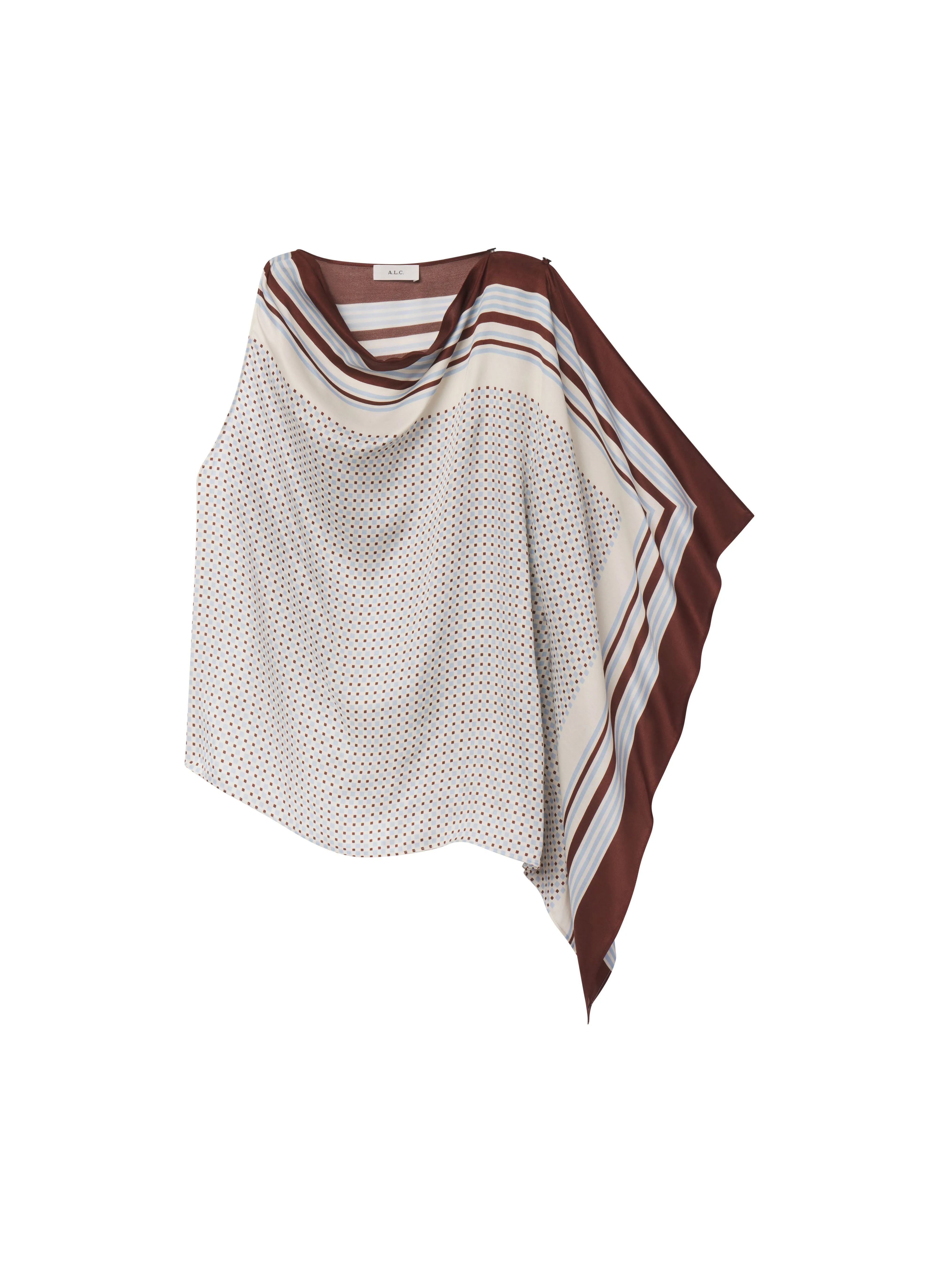 Kit Scarf Print Asymmetric Top sold by A.L.C. product image thumbnail 5