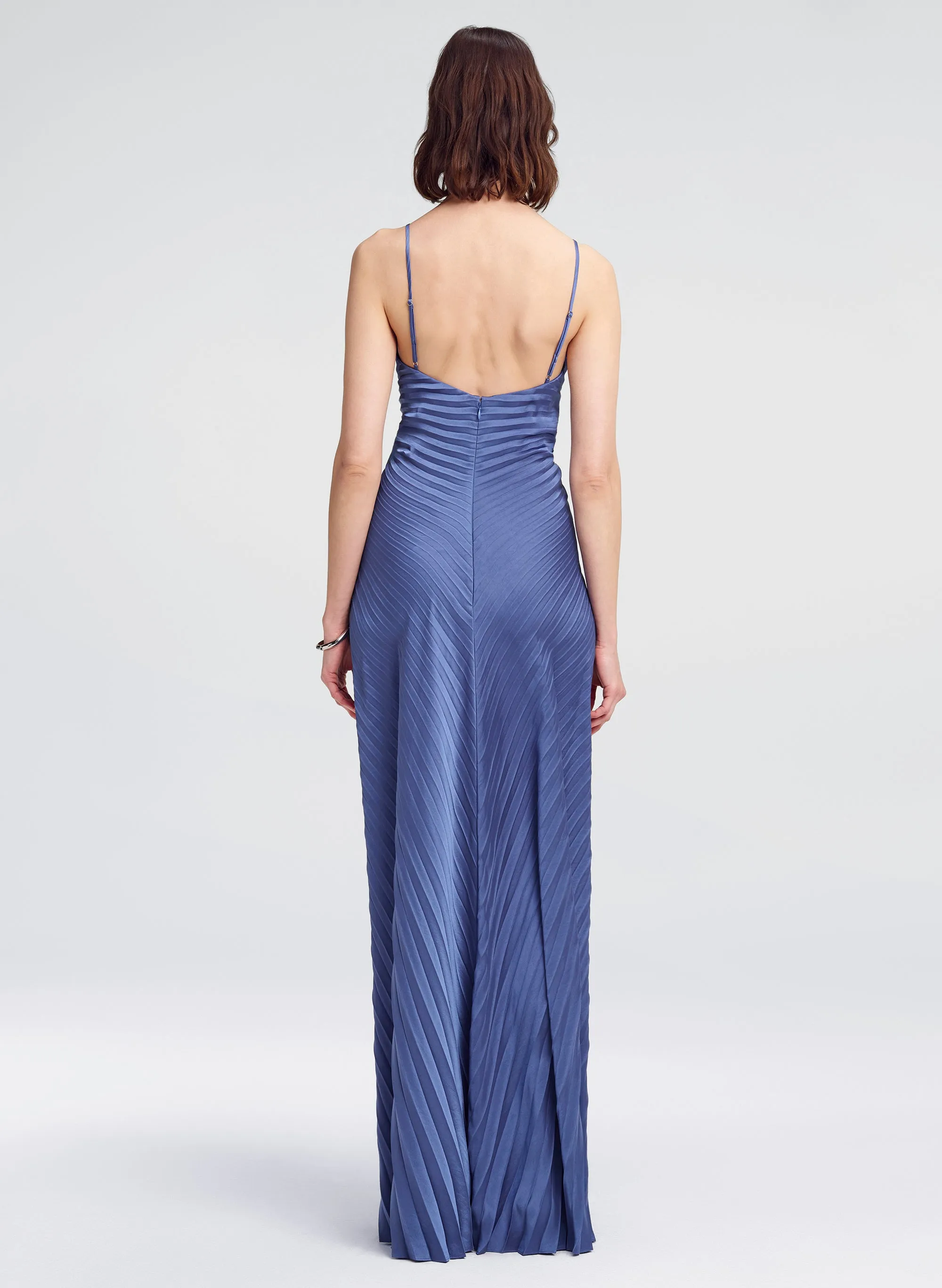 Genevieve Pleated Satin Gown sold by A.L.C. product image thumbnail 4