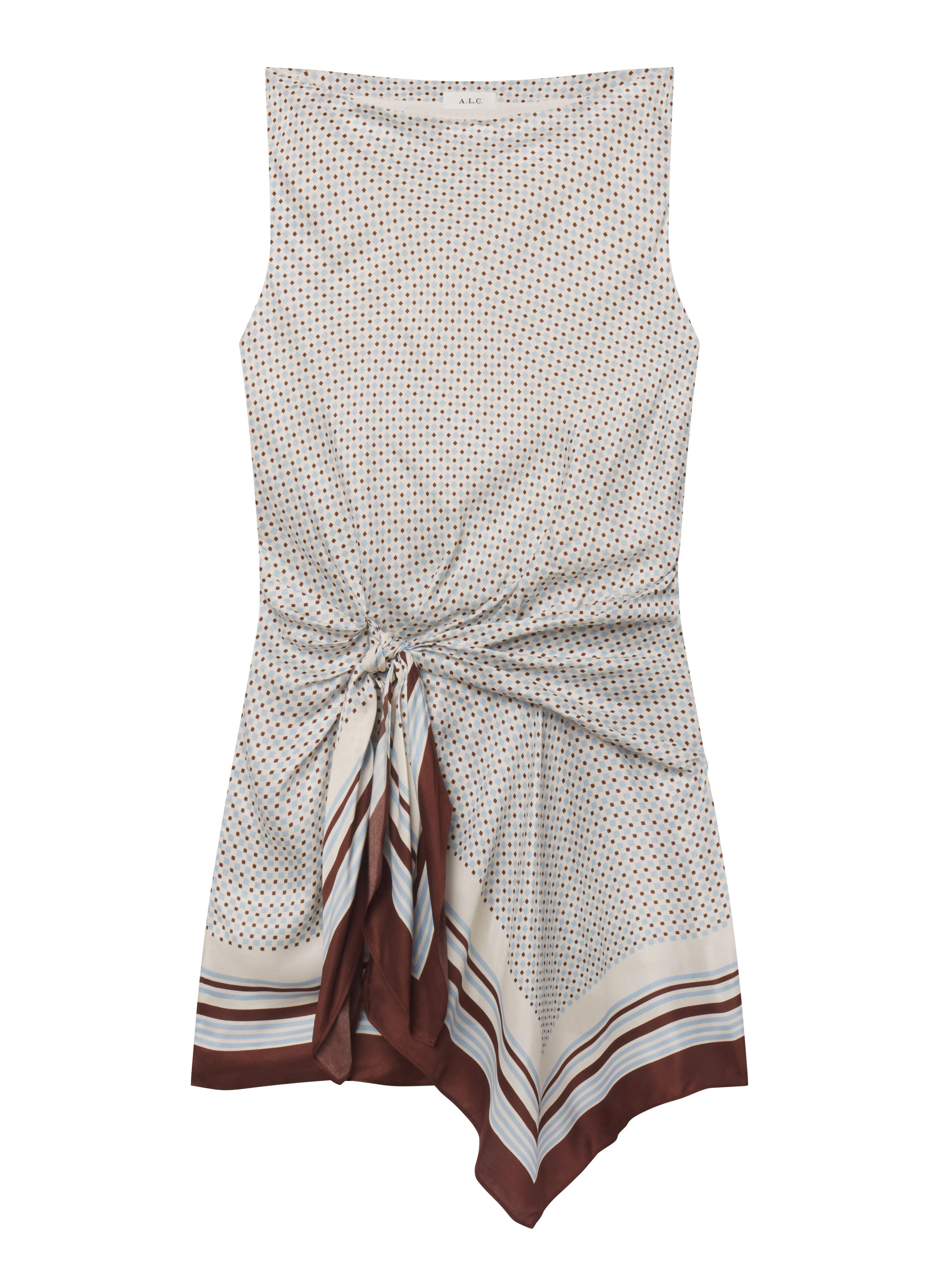 Dea Scarf Print Mini Dress sold by A.L.C. product image thumbnail 5