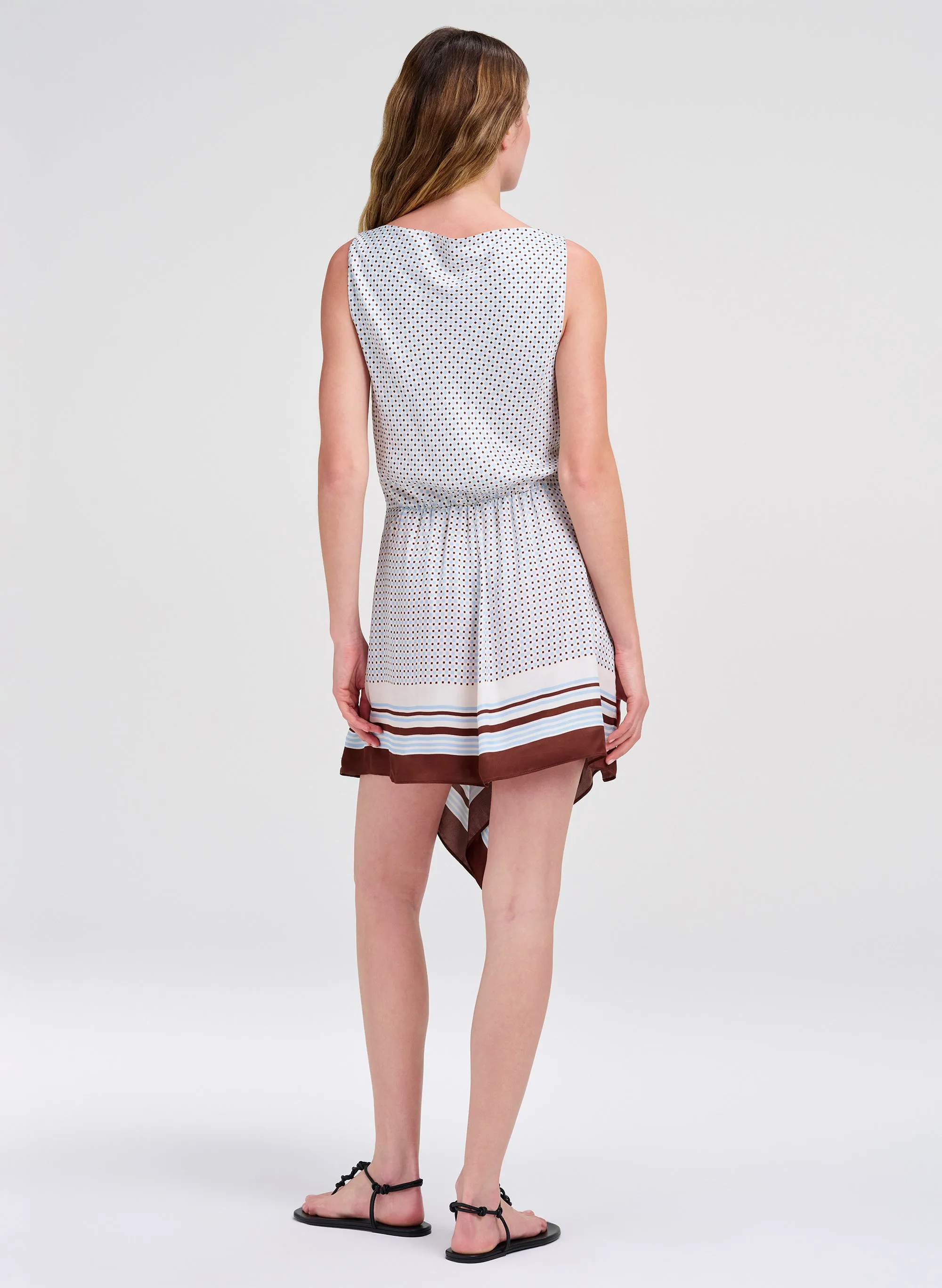Dea Scarf Print Mini Dress sold by A.L.C. product image thumbnail 4