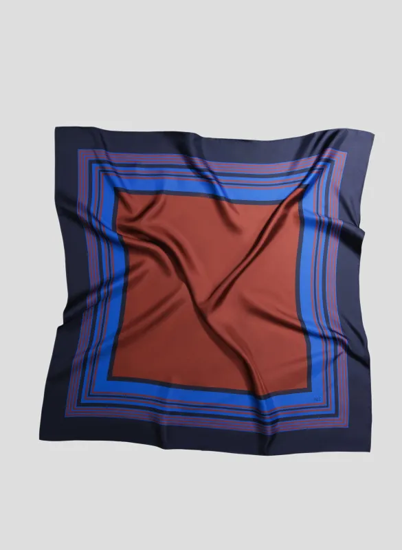 Albers Print Silk Scarf made by A.L.C.