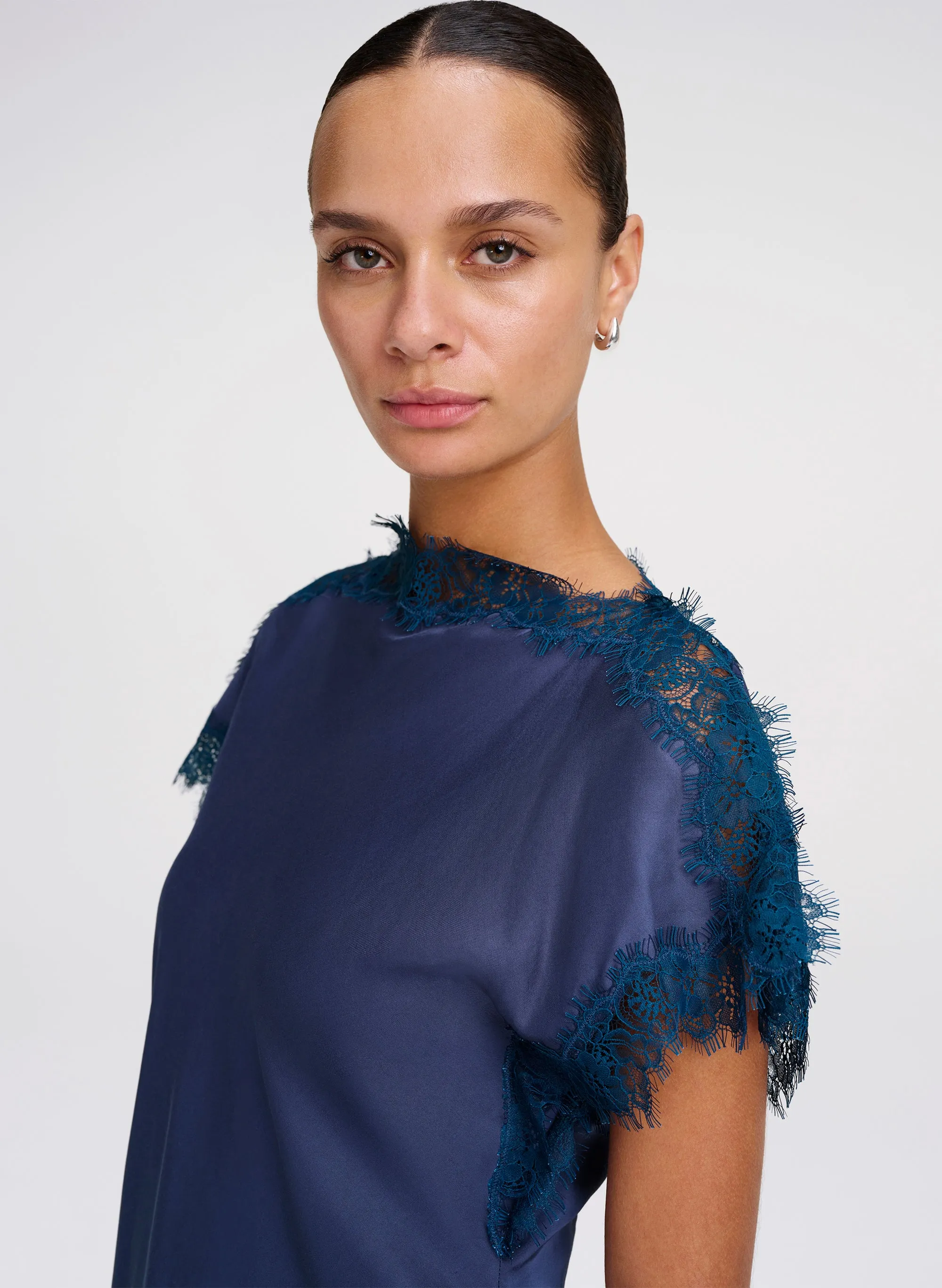 Luna Satin and Lace Top sold by A.L.C. product image thumbnail 2
