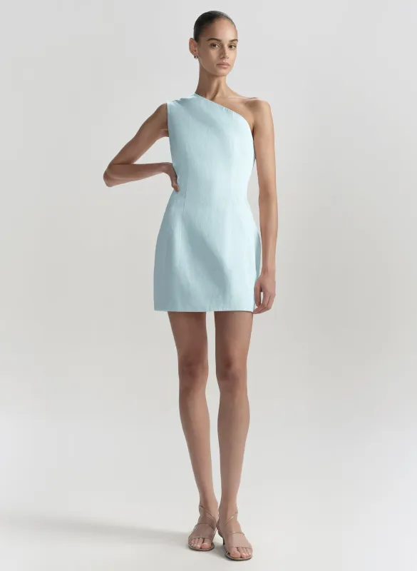 Naya One Shoulder Satin Mini Dress made by A.L.C.