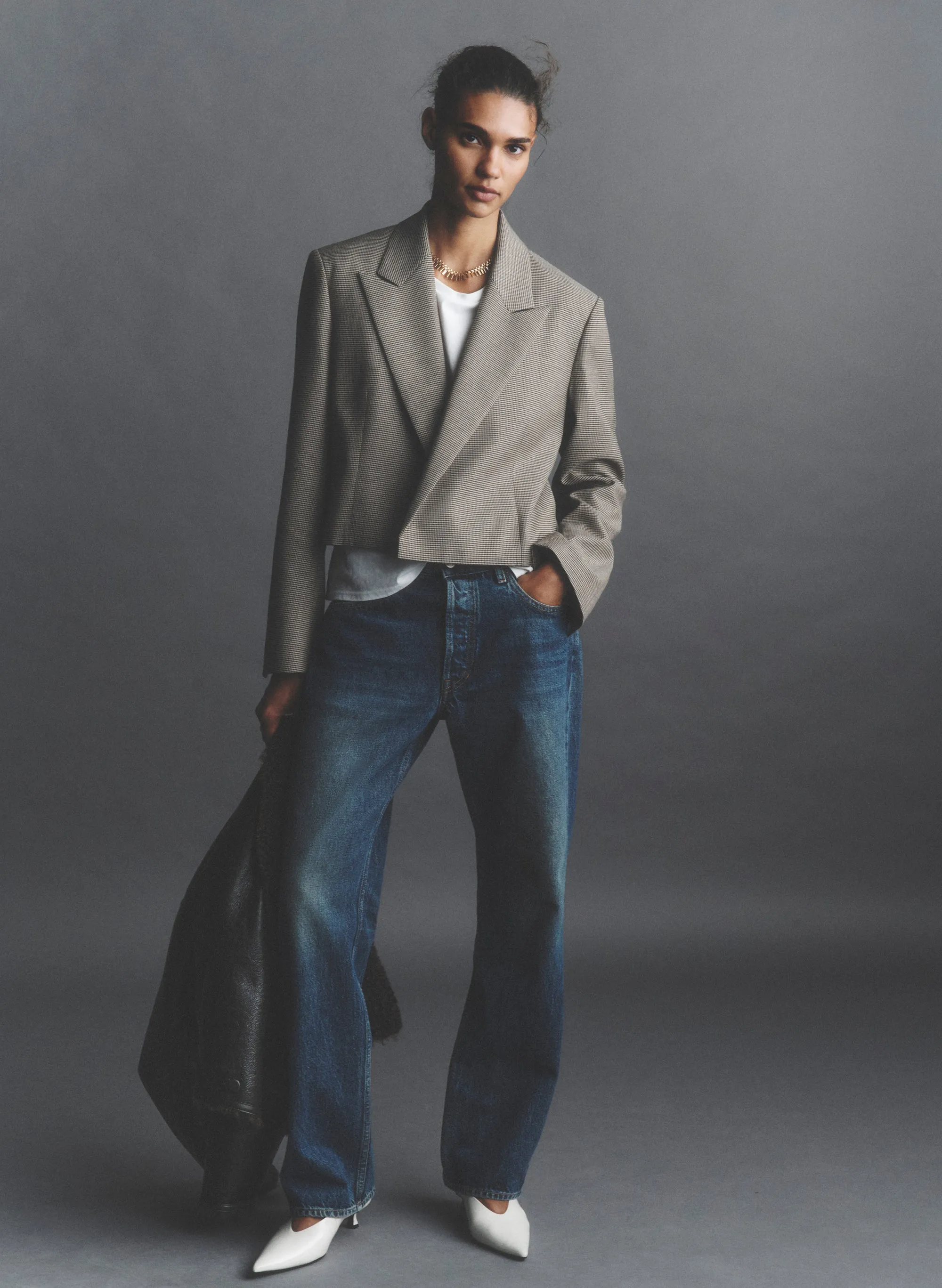 Cass Cropped Tailored Jacket sold by A.L.C.