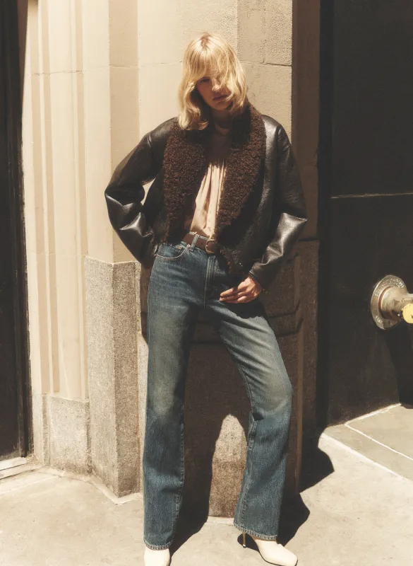 Stella Faux Shearling Jacket made by A.L.C.