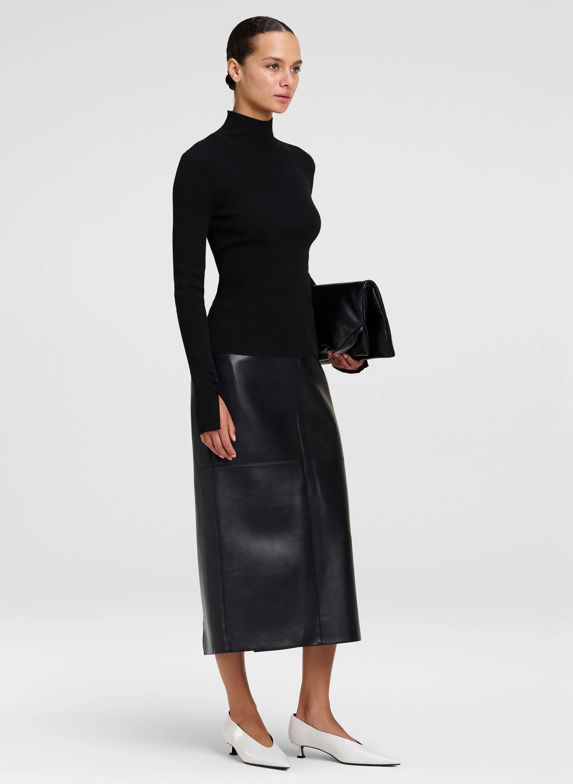 Jett Knit Merino Turtleneck Top sold by A.L.C. product image thumbnail 3