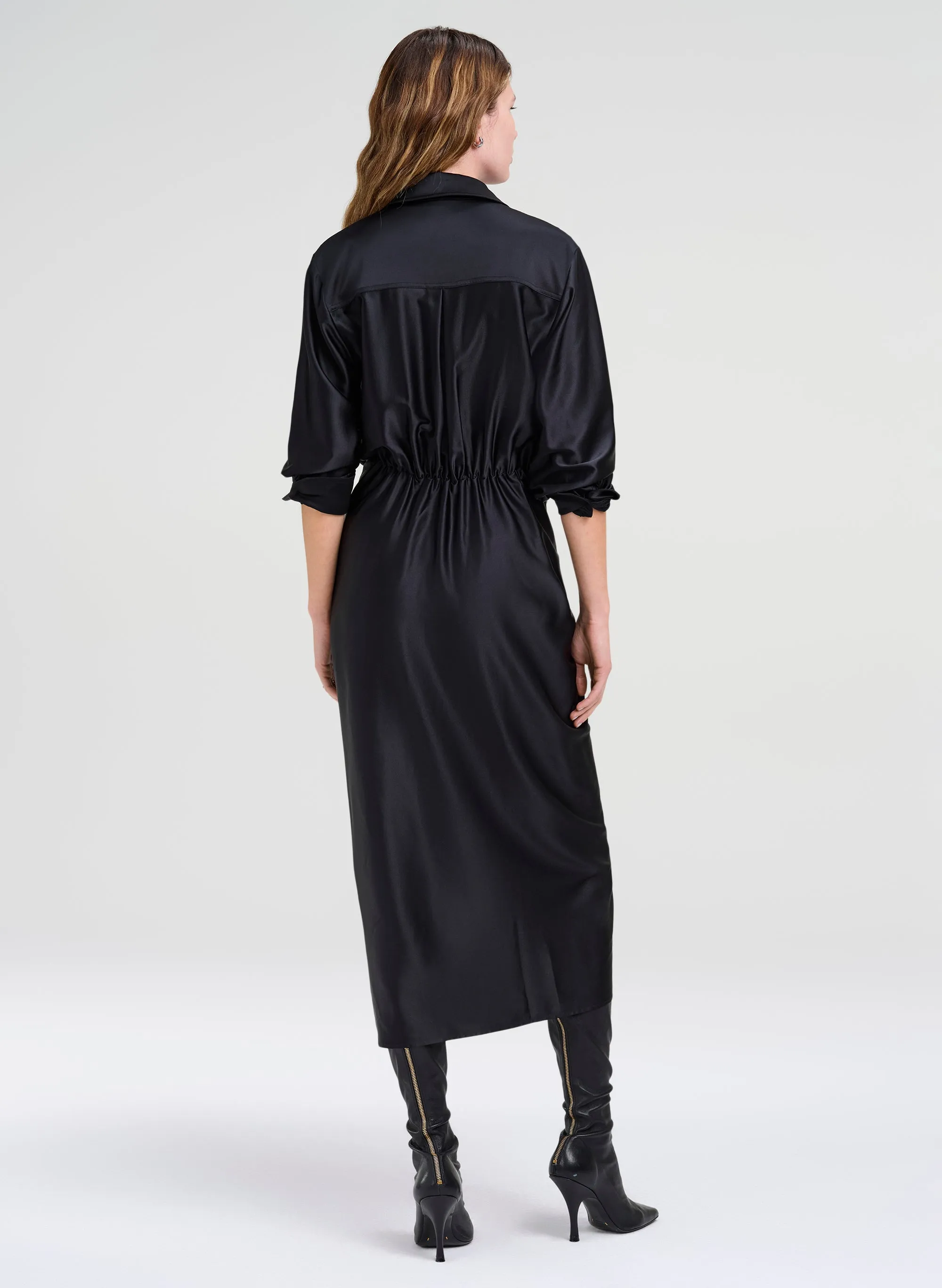 Mila Silk Midi Dress sold by A.L.C. product image thumbnail 4