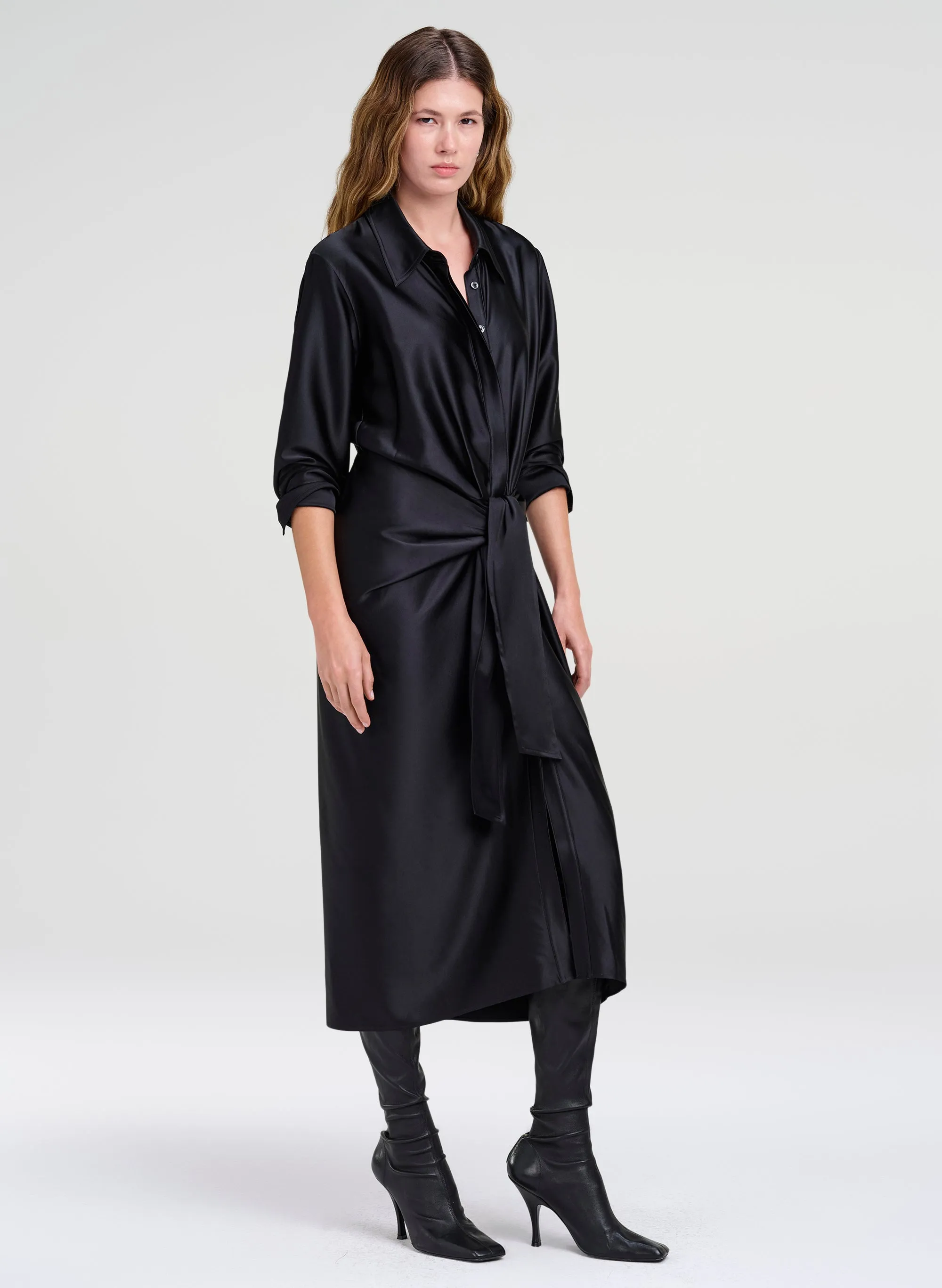 Mila Silk Midi Dress sold by A.L.C. product image thumbnail 3