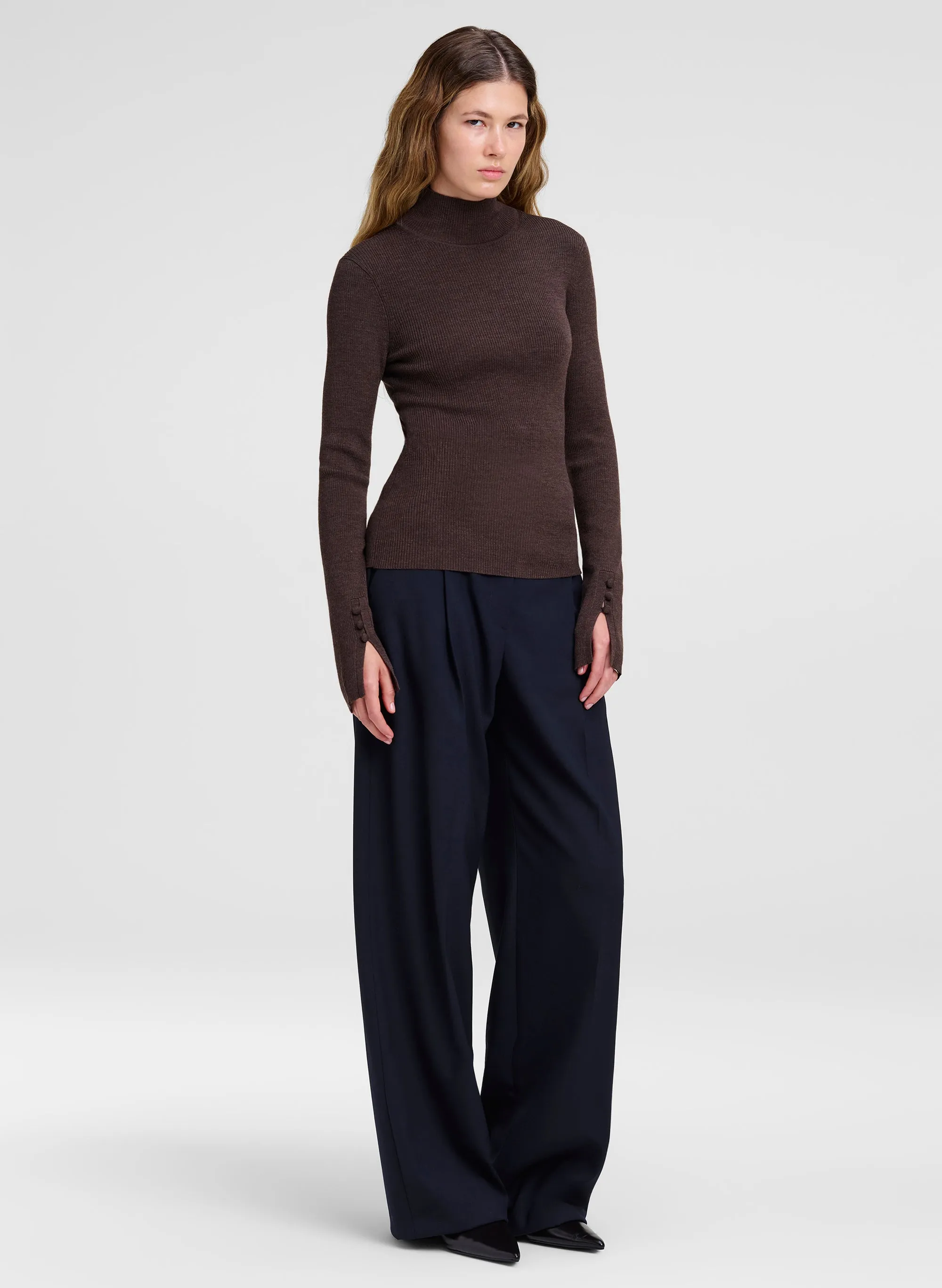 Jett Knit Merino Turtleneck Top sold by A.L.C. product image thumbnail 3