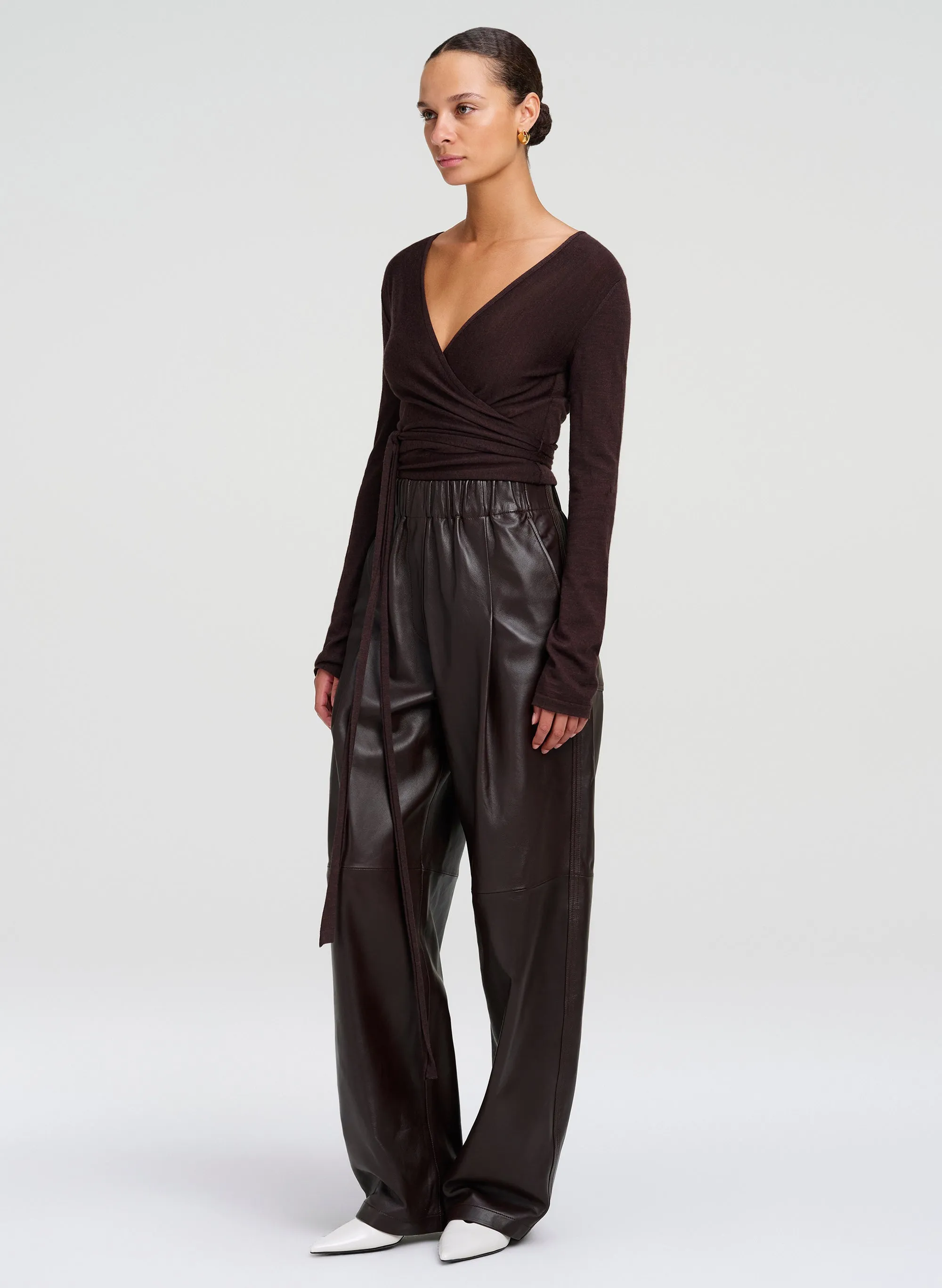 Emma Fine Merino Wrap Sweater sold by A.L.C. product image thumbnail 3