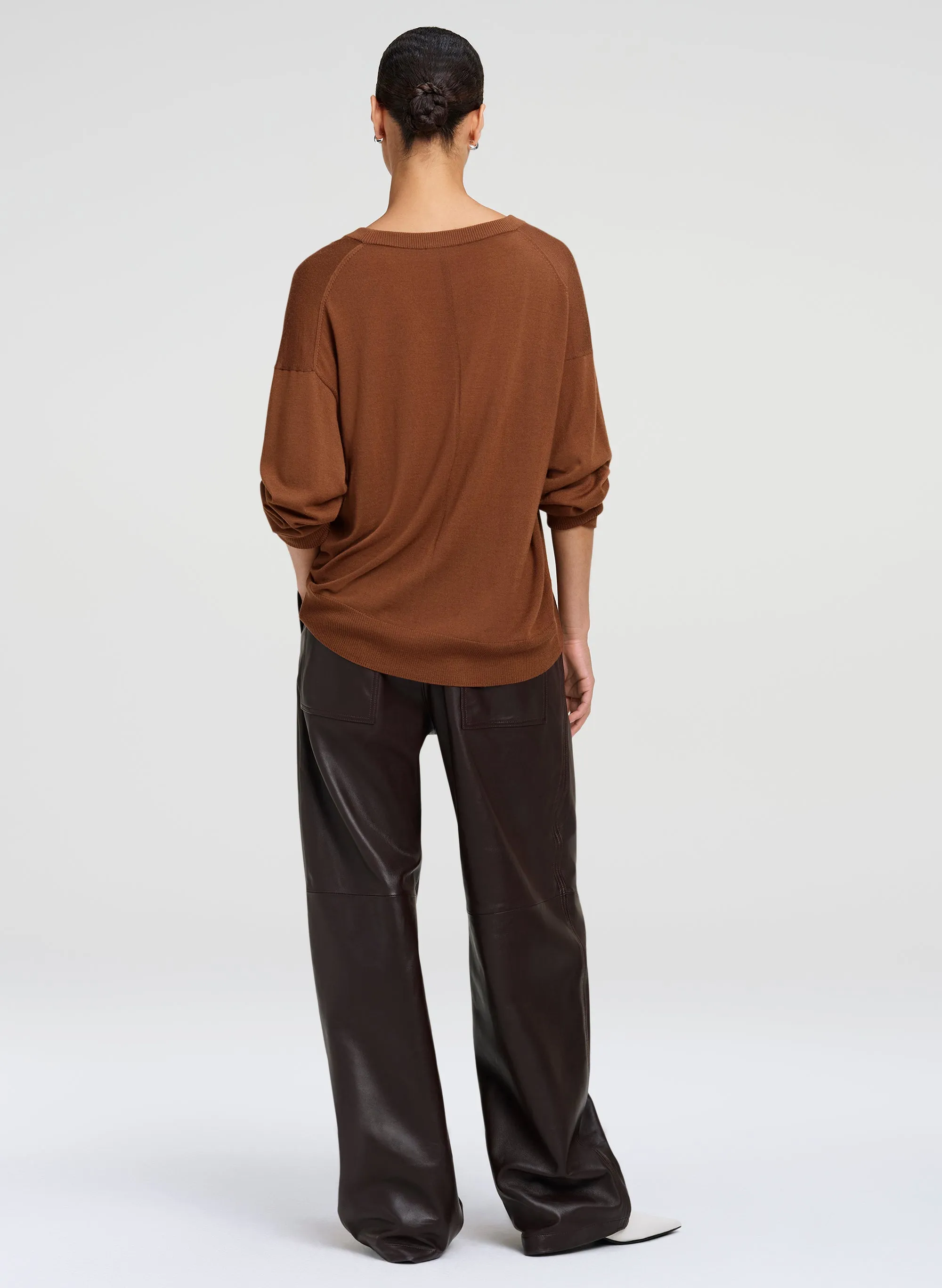 Nicole Fine Merino V-Neck Sweater sold by A.L.C. product image thumbnail 5