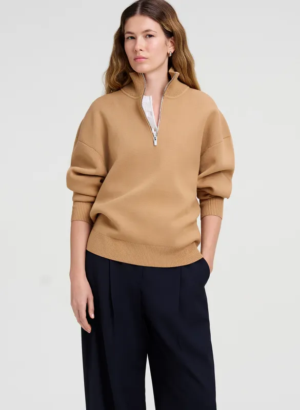 Bella Half Zip Sweater made by A.L.C.