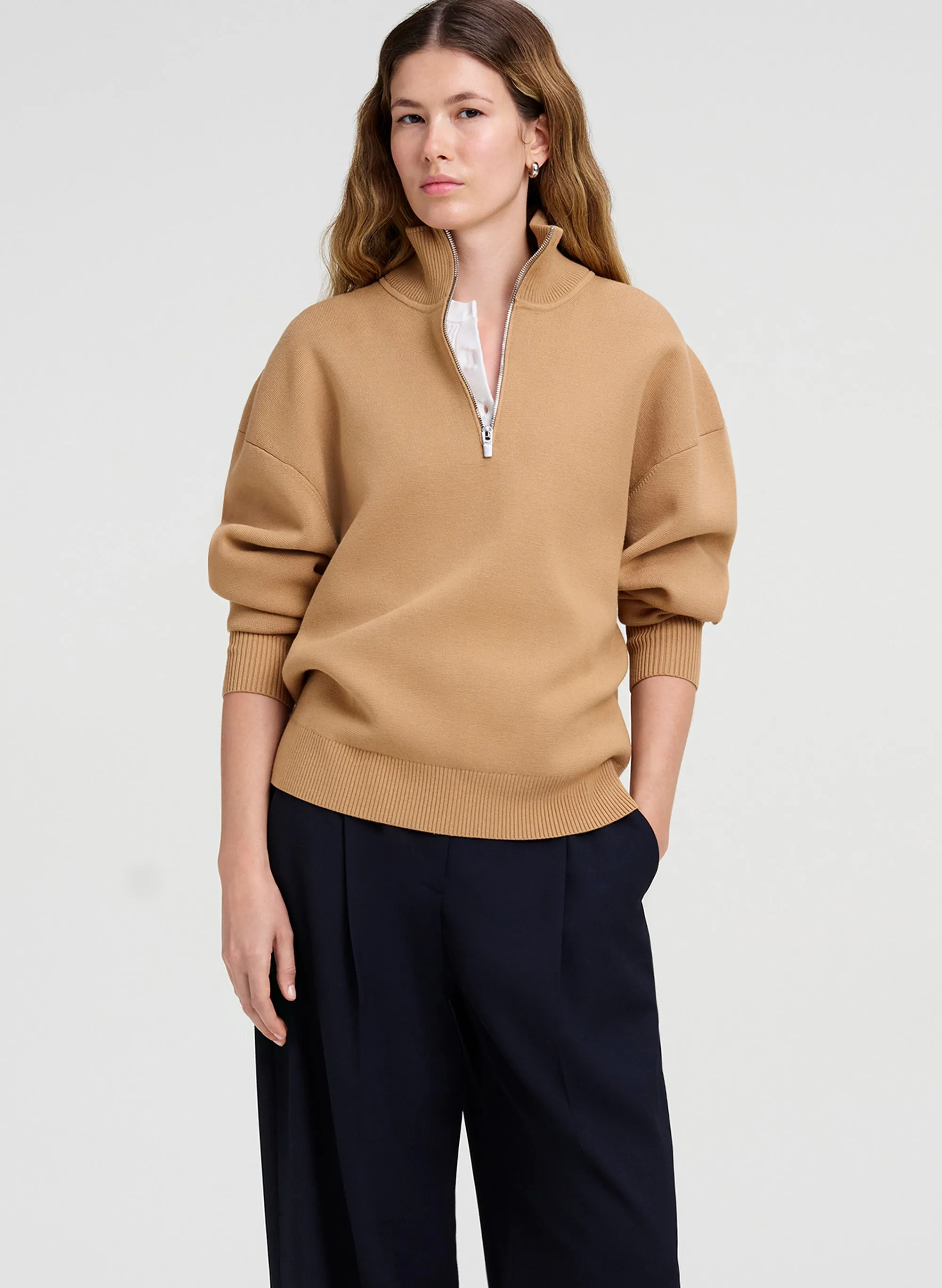 Bella Half Zip Sweater sold by A.L.C.
