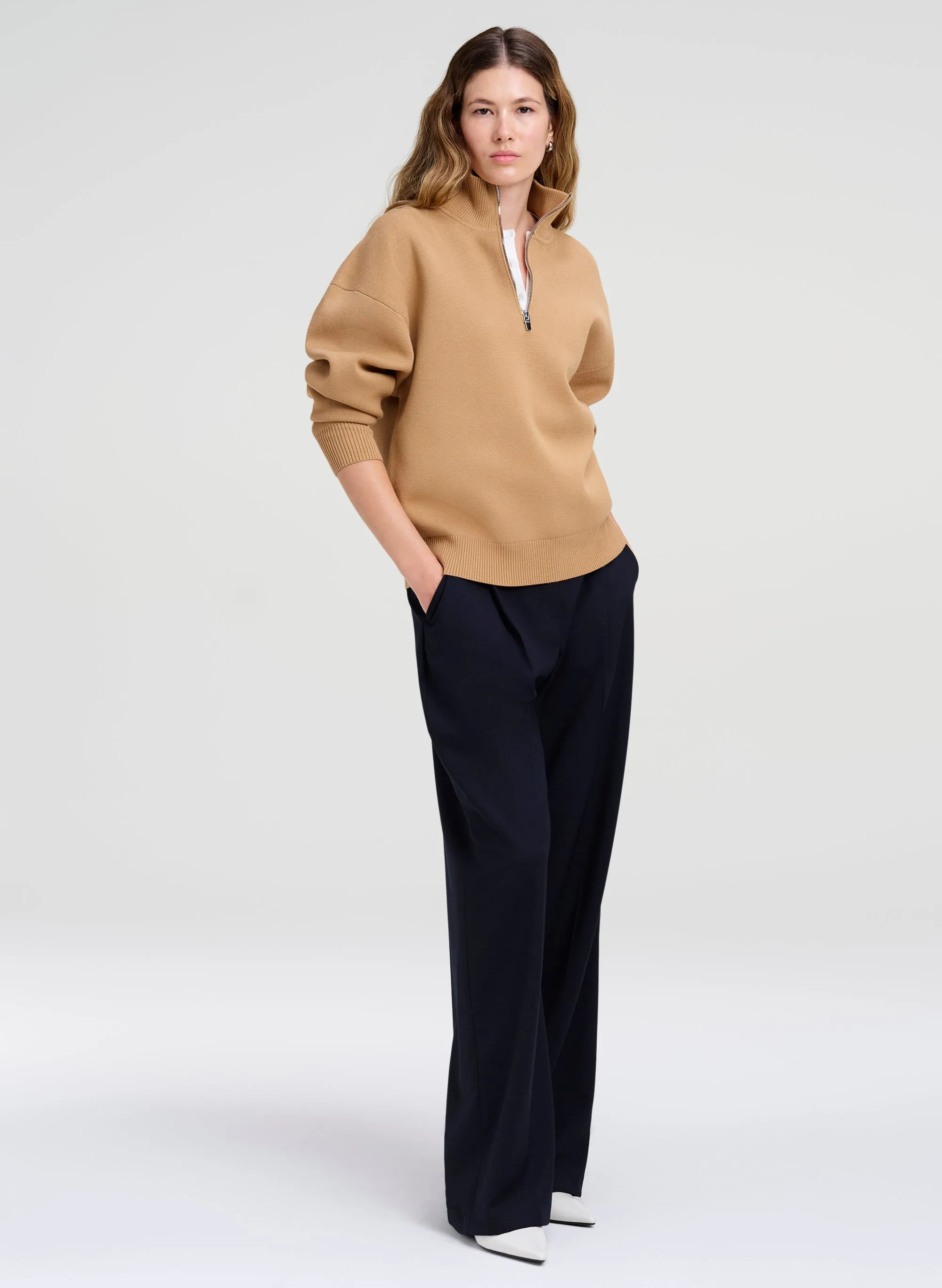 Bella Half Zip Sweater sold by A.L.C. product image thumbnail 3