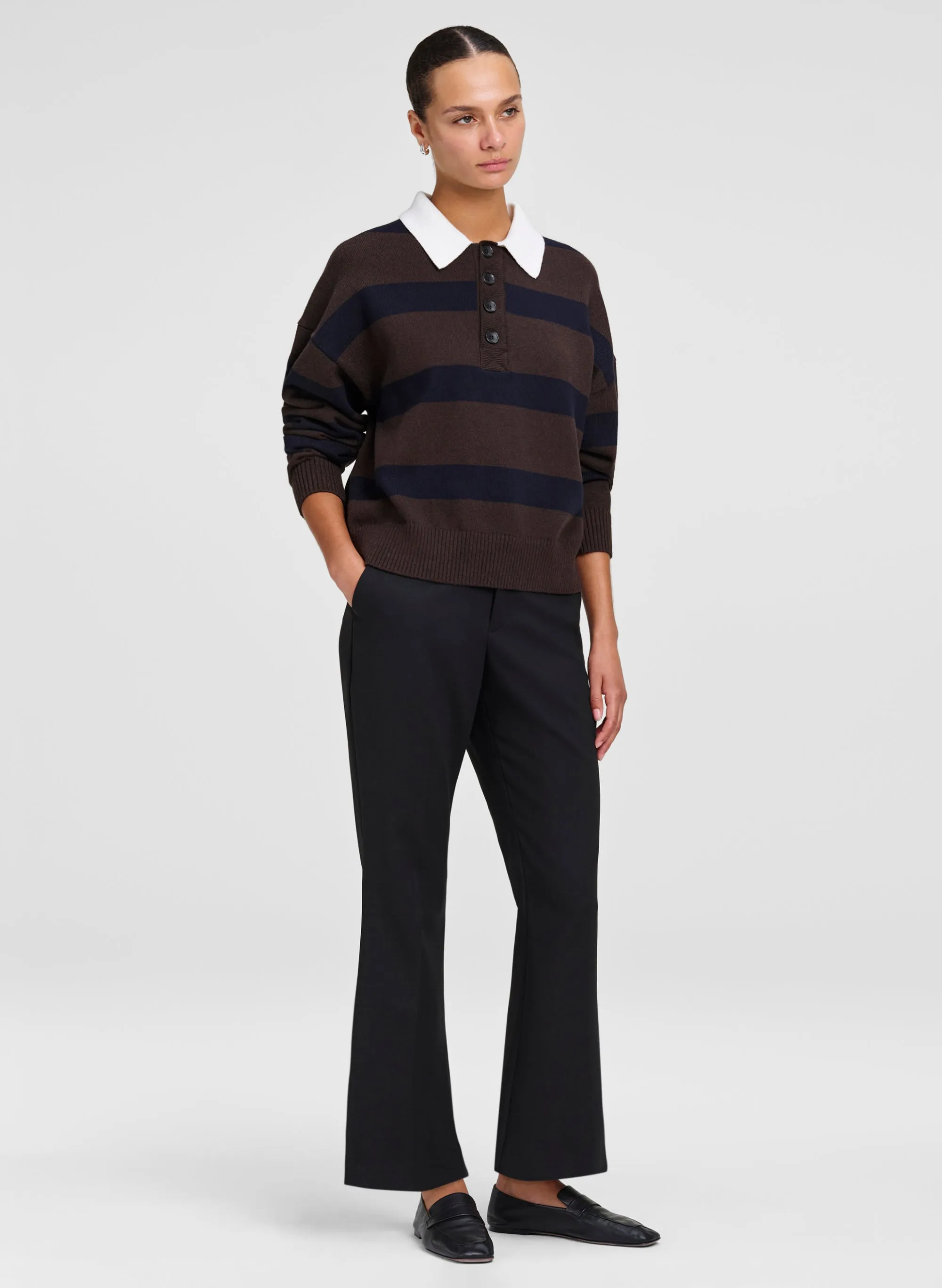 Alexa Cotton Polo Sweater sold by A.L.C. product image thumbnail 3