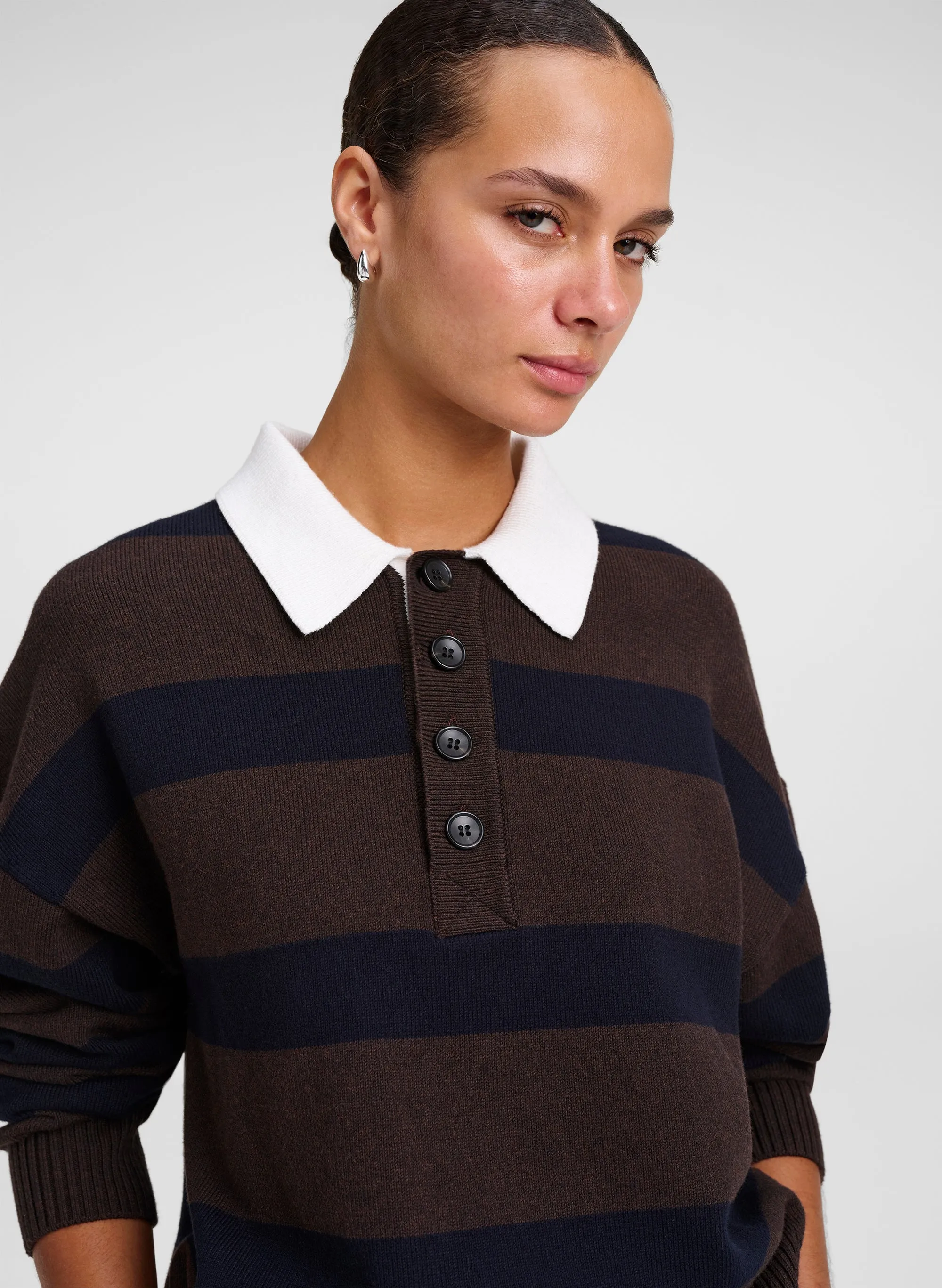 Alexa Cotton Polo Sweater sold by A.L.C. product image thumbnail 2