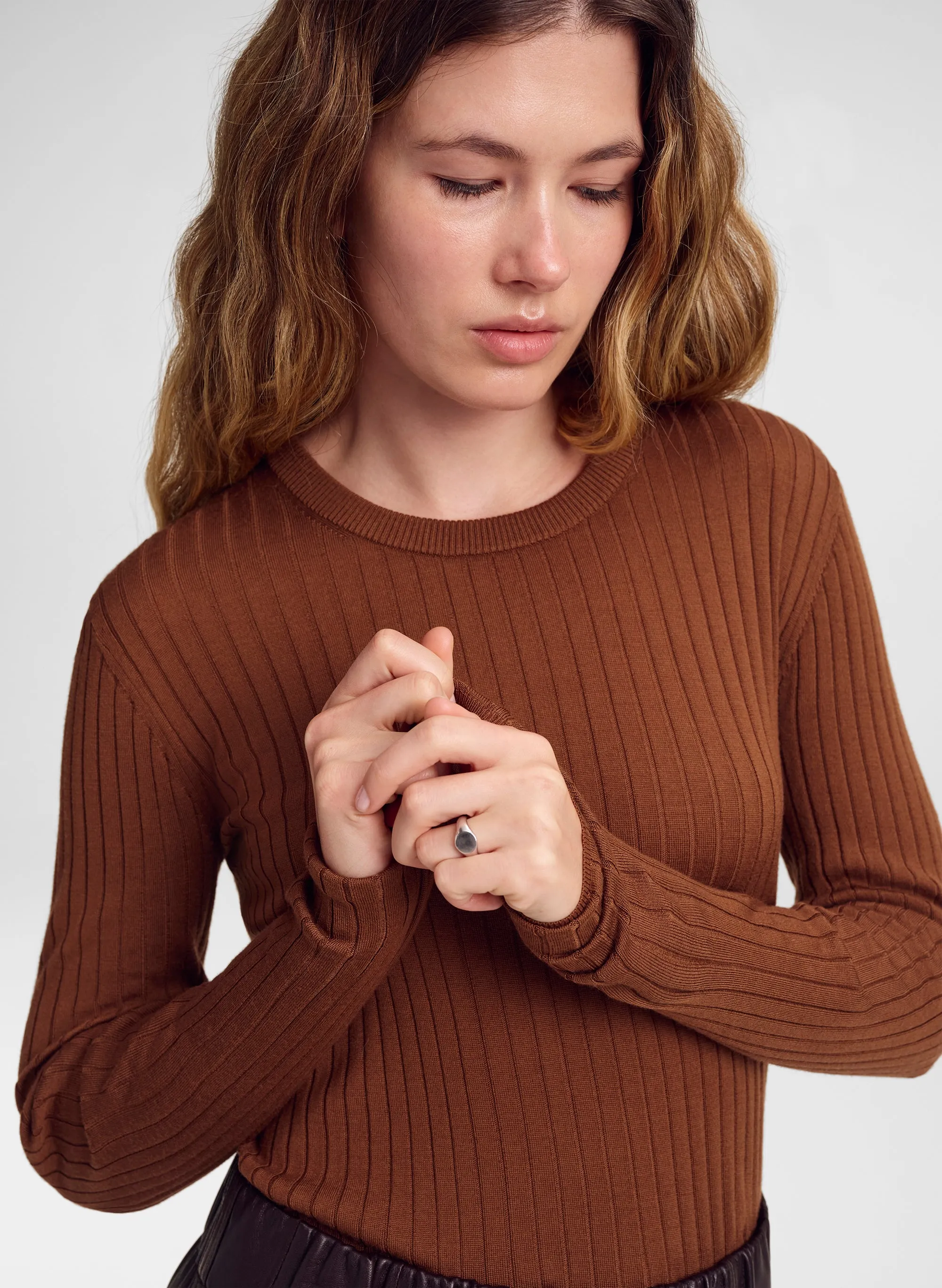 Kyle Ribbed Merino Top sold by A.L.C. product image thumbnail 2