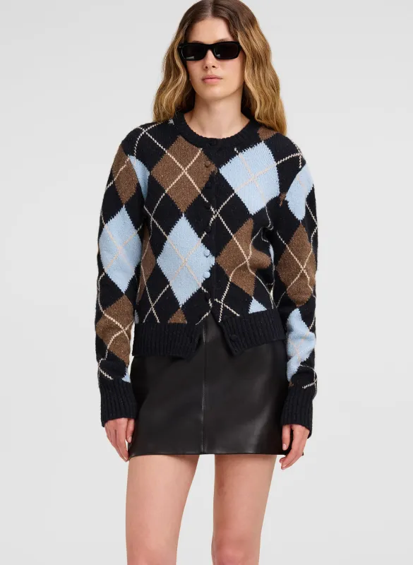 Skyler Argyle Cardigan made by A.L.C.