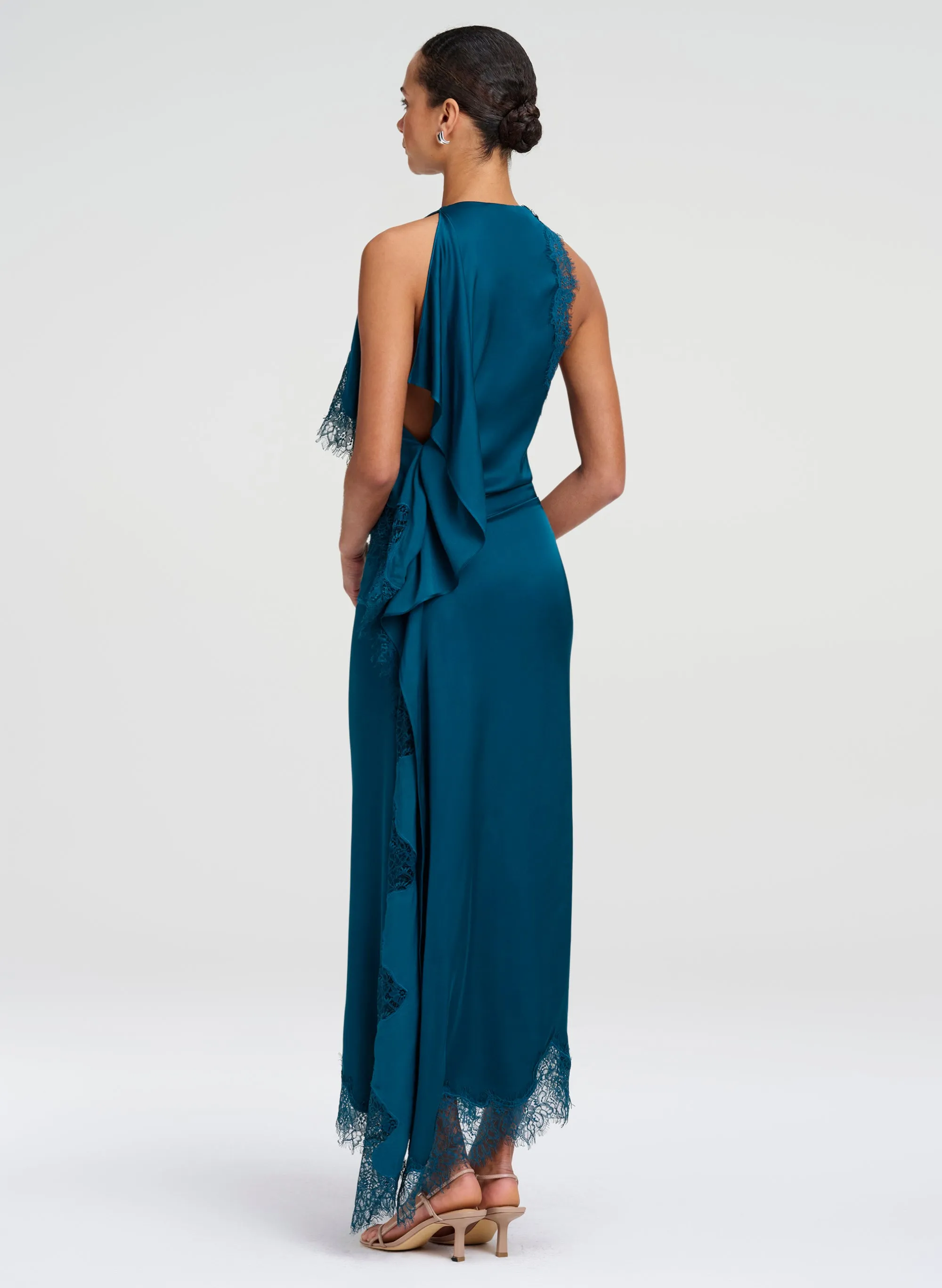 Miriam Satin and Lace Maxi Dress sold by A.L.C. product image thumbnail 4