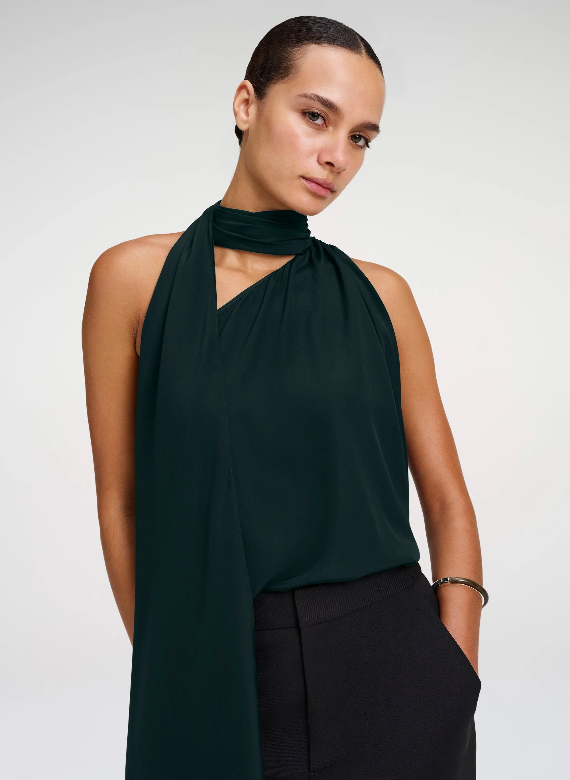 Celeste Silk Top sold by A.L.C. product image thumbnail 2