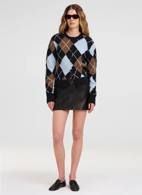 Mara Leather Mini Skirt made by A.L.C.