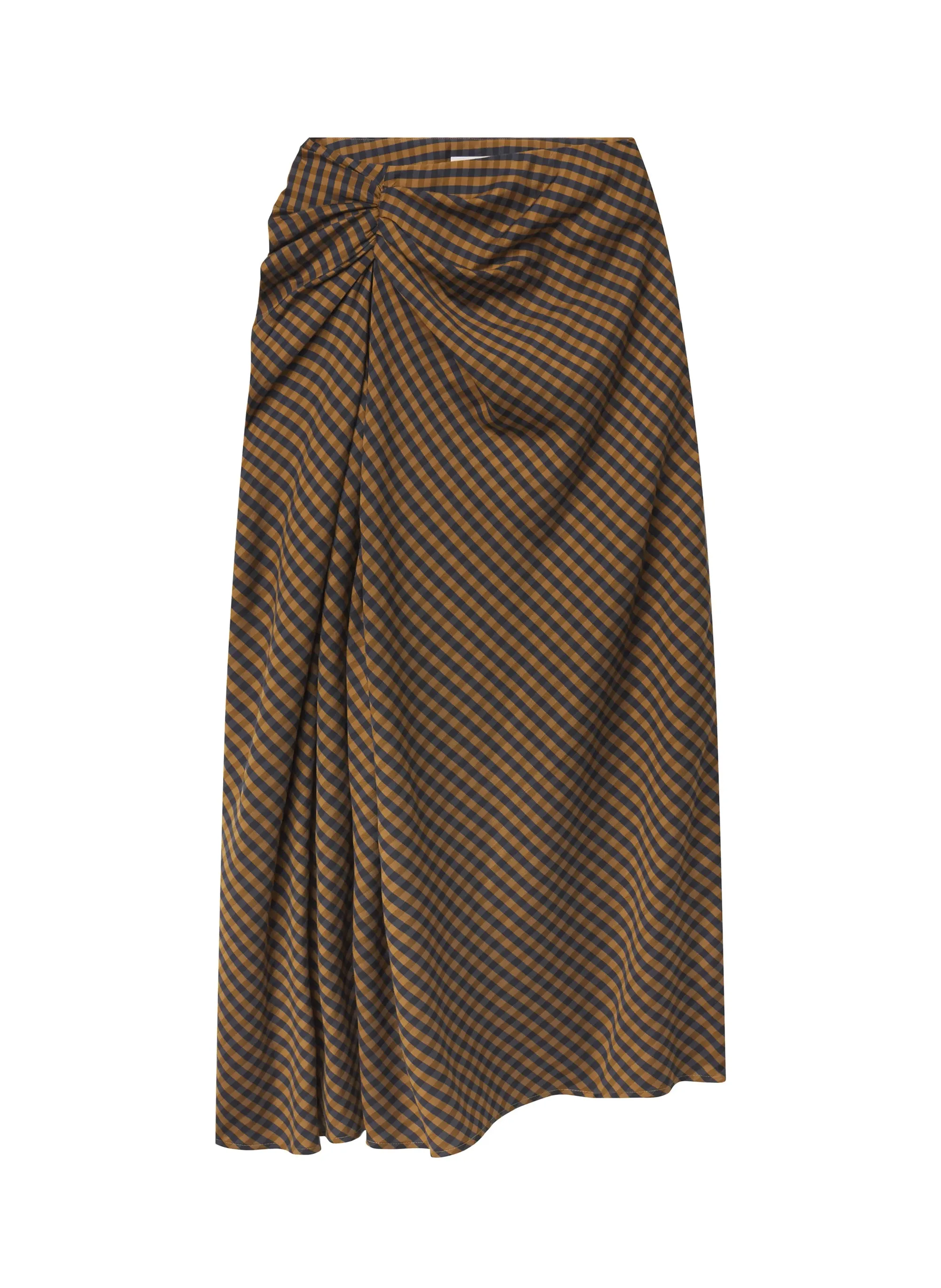 Jean Check Midi Skirt sold by A.L.C. product image thumbnail 5