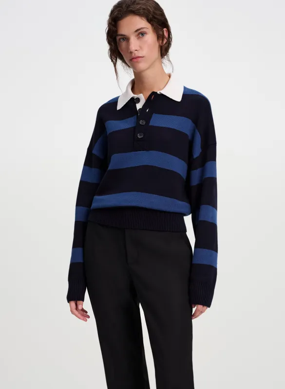 Alexa Cotton Polo Sweater made by A.L.C.