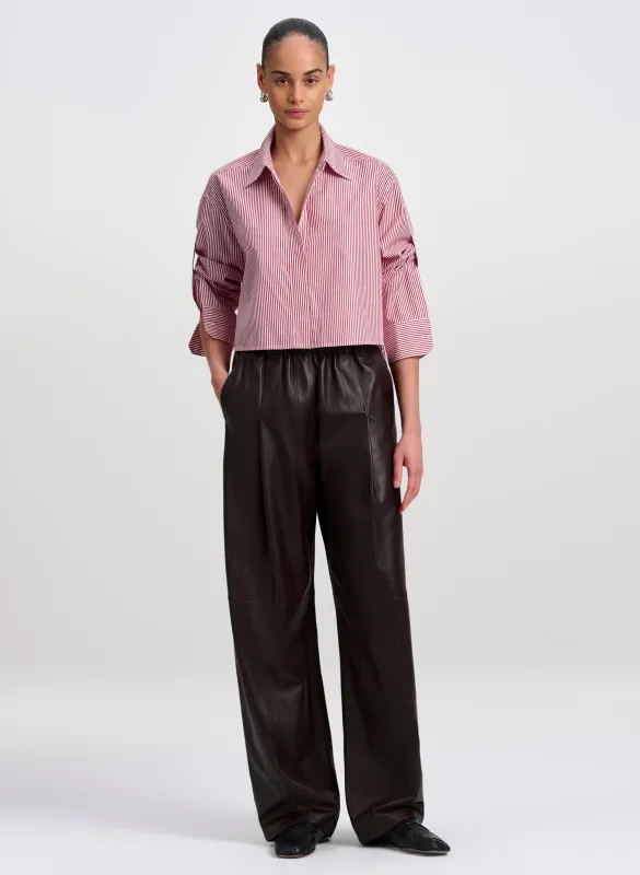 Maude Cropped Cotton Shirt made by A.L.C.