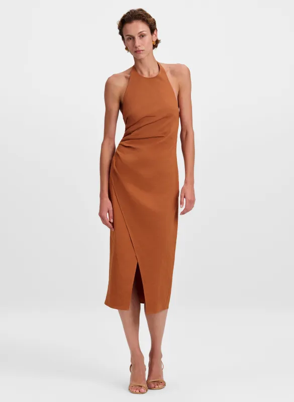 Sylvie Linen Midi Halter Dress made by A.L.C.