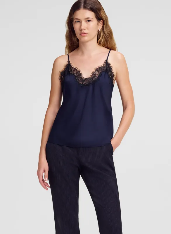 Annabelle Satin and Lace Camisole Top made by A.L.C.