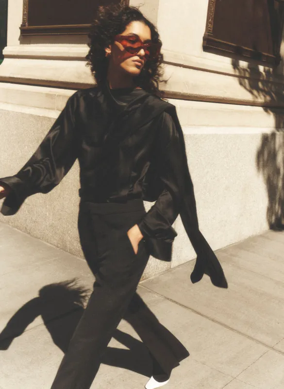 Nadine Silk Draped Top made by A.L.C.