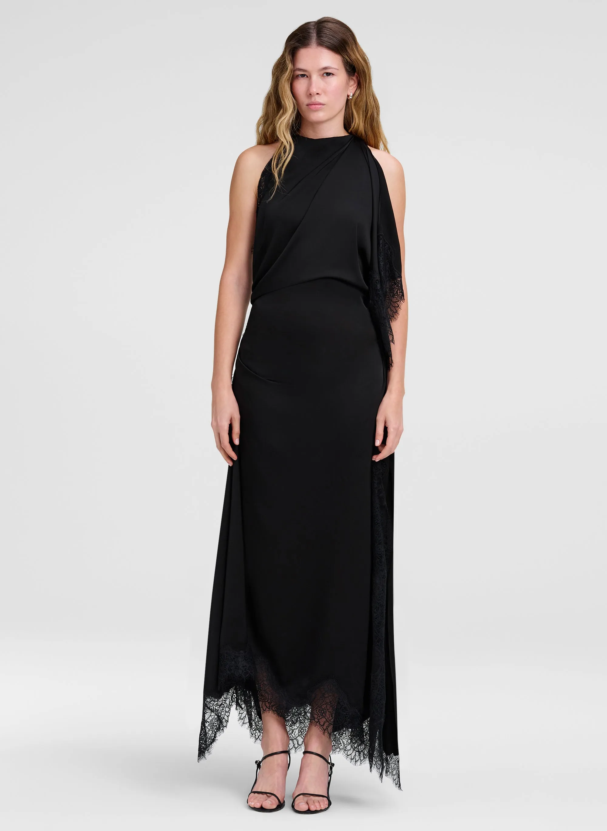 Miriam Satin and Lace Maxi Dress sold by A.L.C.