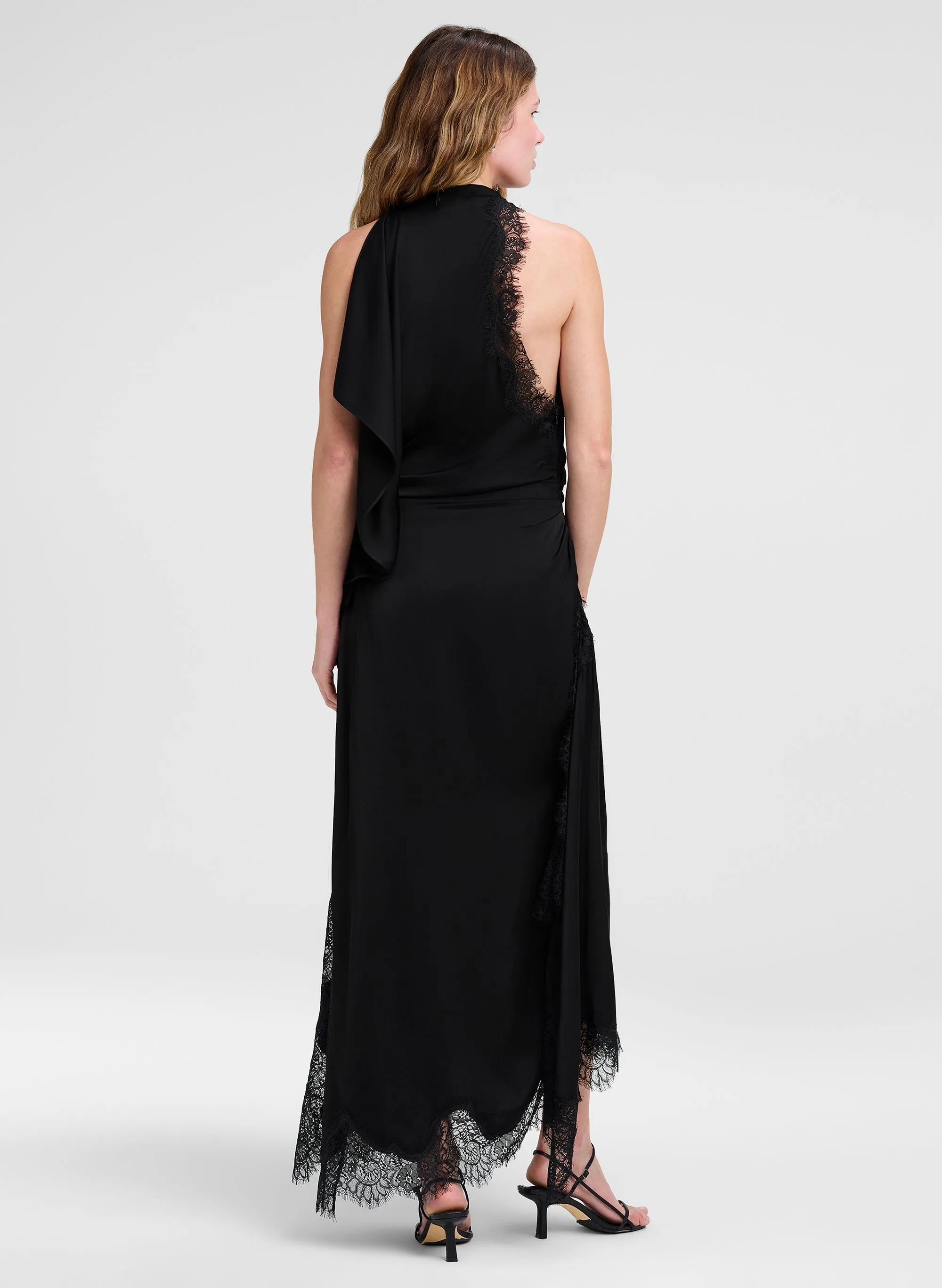 Miriam Satin and Lace Maxi Dress sold by A.L.C. product image thumbnail 4