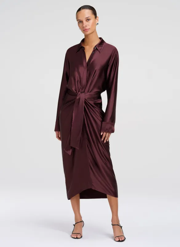 Mila Silk Midi Dress made by A.L.C.