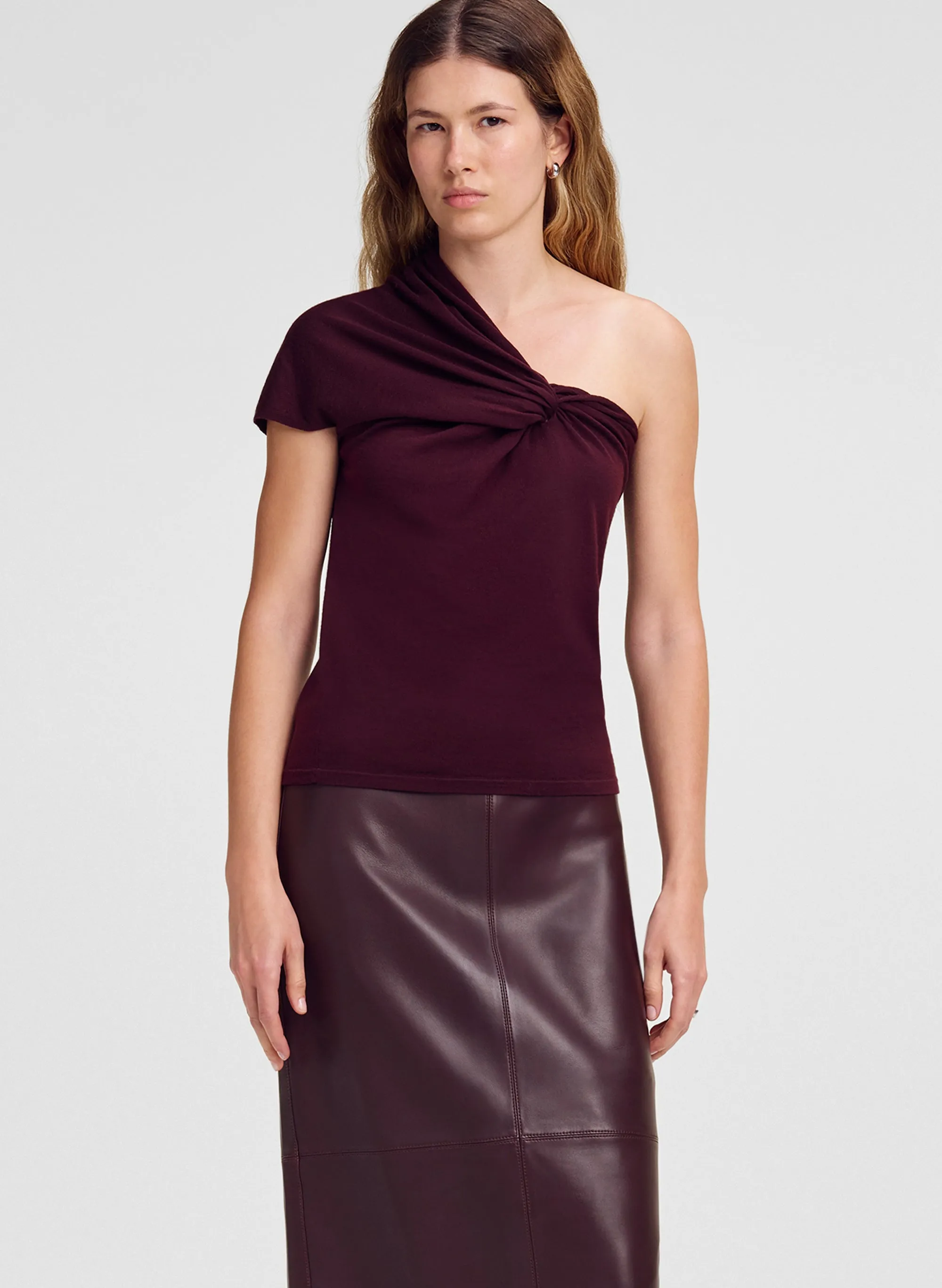 Kaylee Fine Merino One Shoulder Top sold by A.L.C.