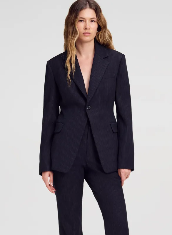 Elza Tailored Pinstripe Jacket made by A.L.C.