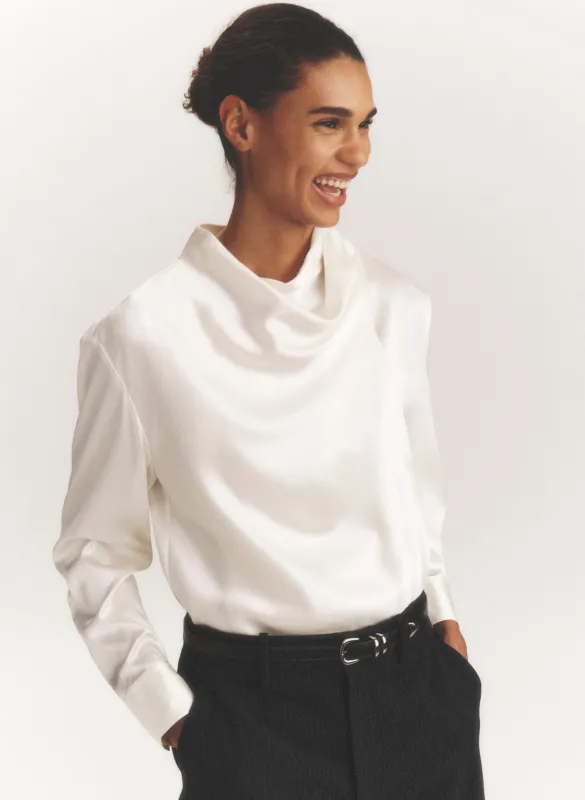 Nadine Silk Draped Top made by A.L.C.