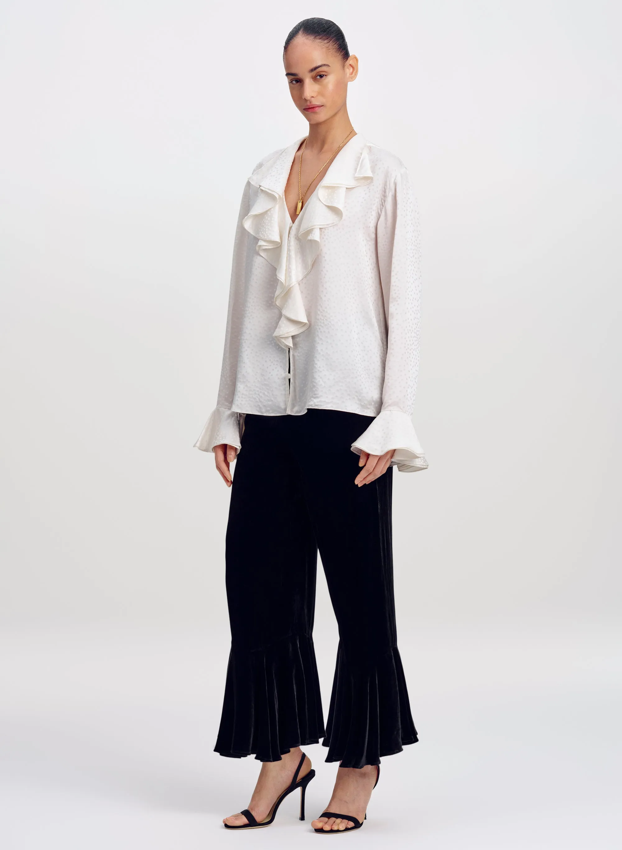Colette Silk Jacquard Top sold by A.L.C. product image thumbnail 3