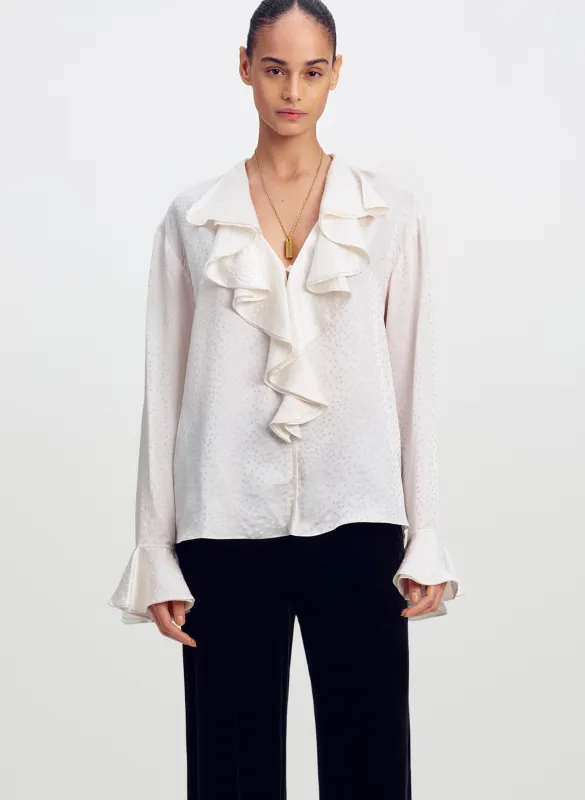 Colette Silk Jacquard Top made by A.L.C.